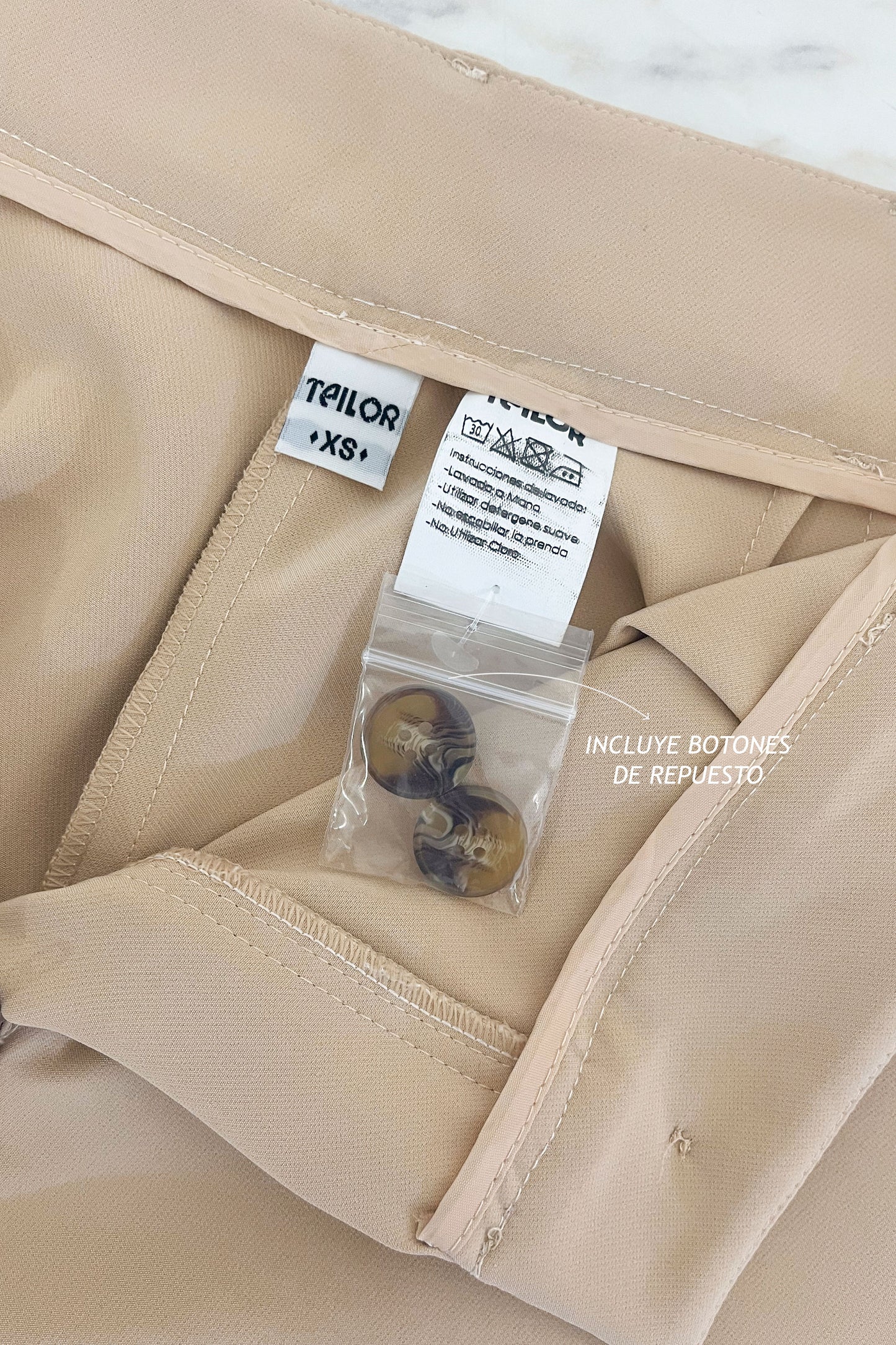 PANTALON RECTO CASUAL MARIANA BEIGE