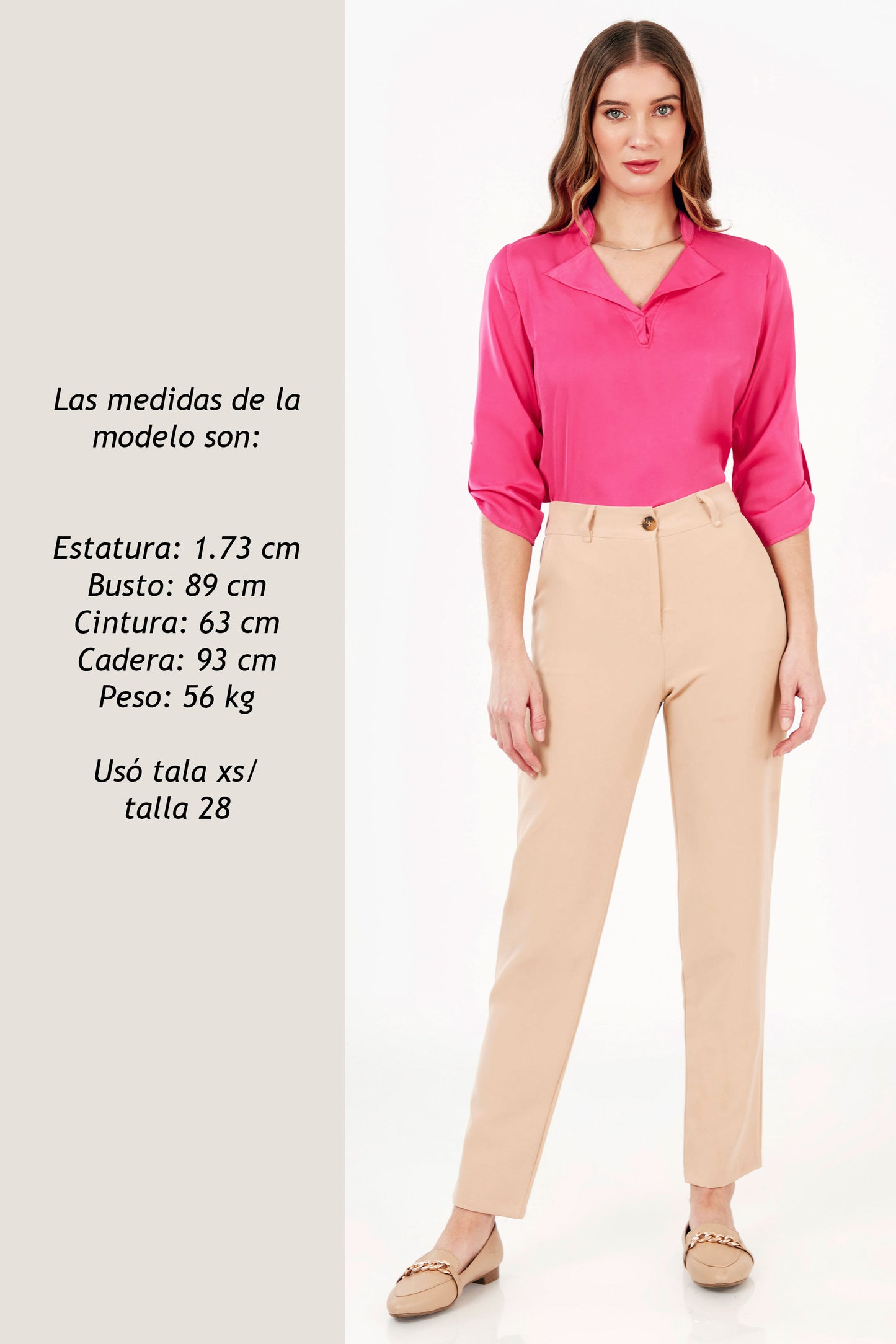 PANTALON RECTO CASUAL MARIANA BEIGE