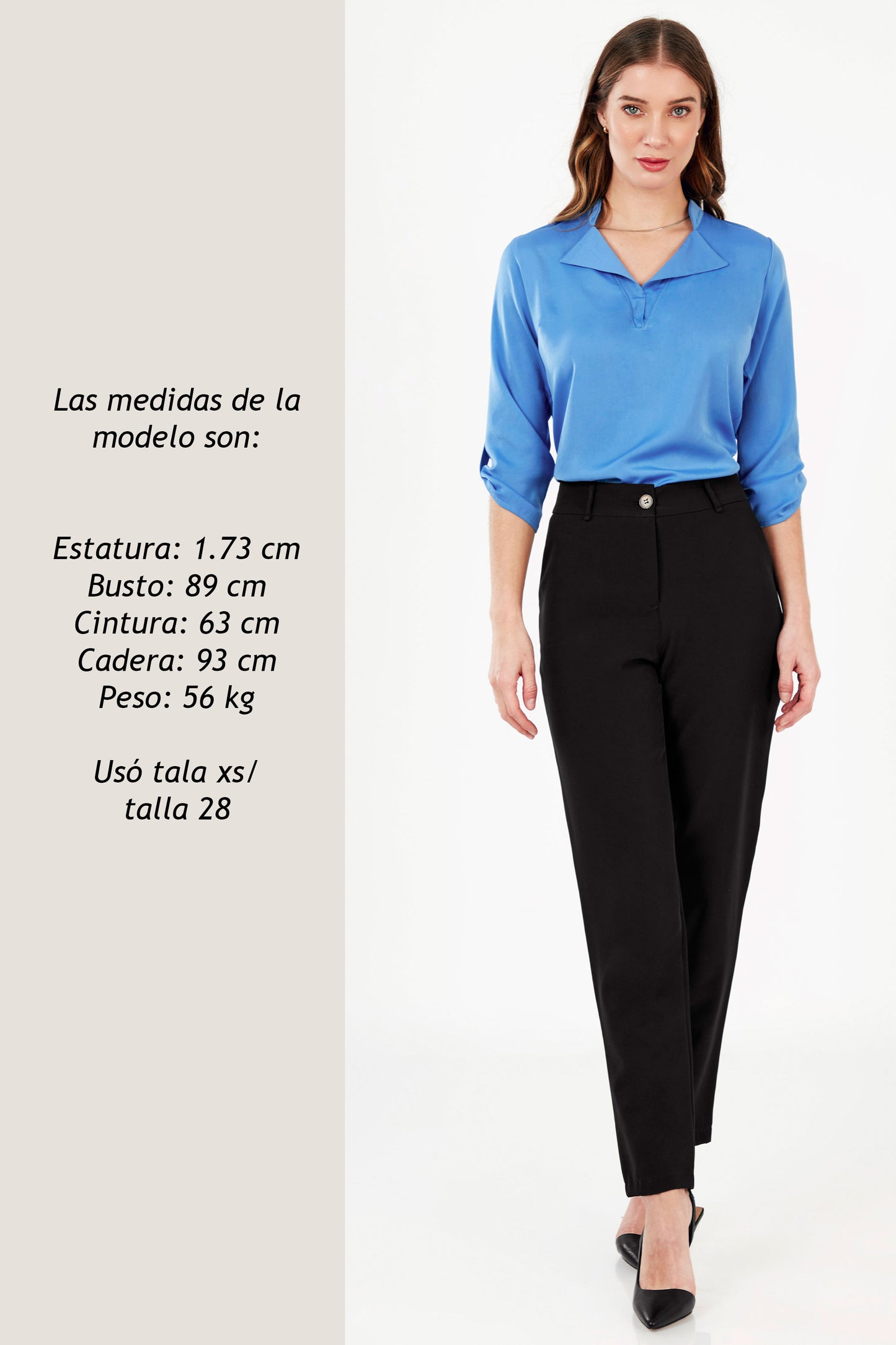 PANTALON RECTO CASUAL MARIANA NEGRO