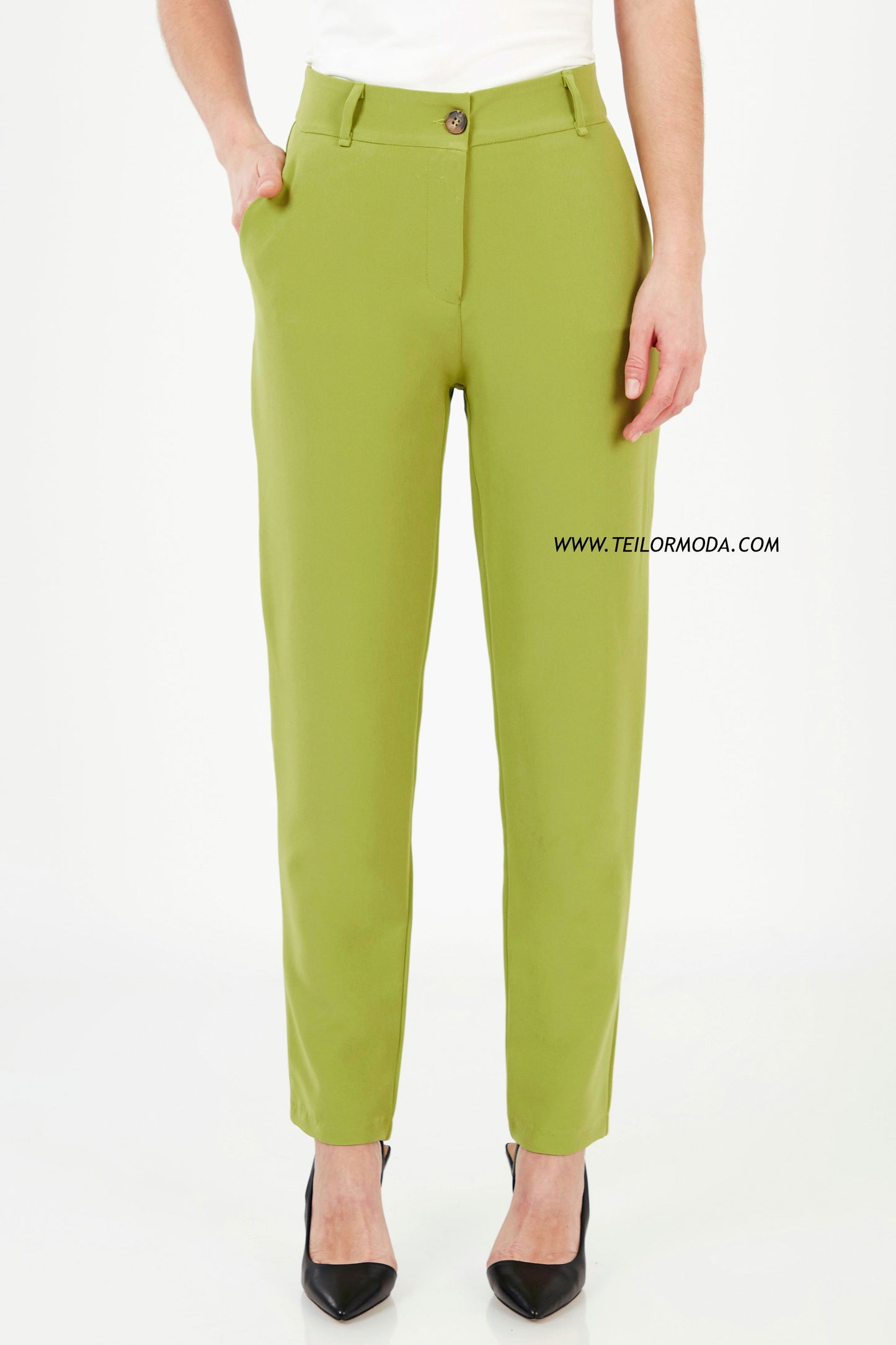 PANTALON RECTO CASUAL MARIANA VERDE