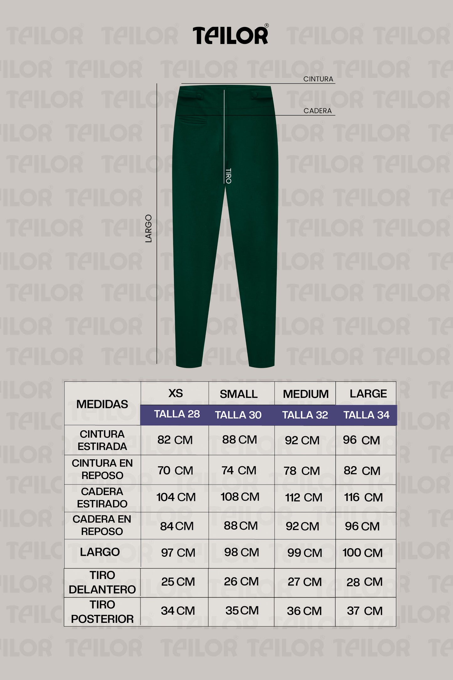 PANTALÓN SKINNY MARA VERDE