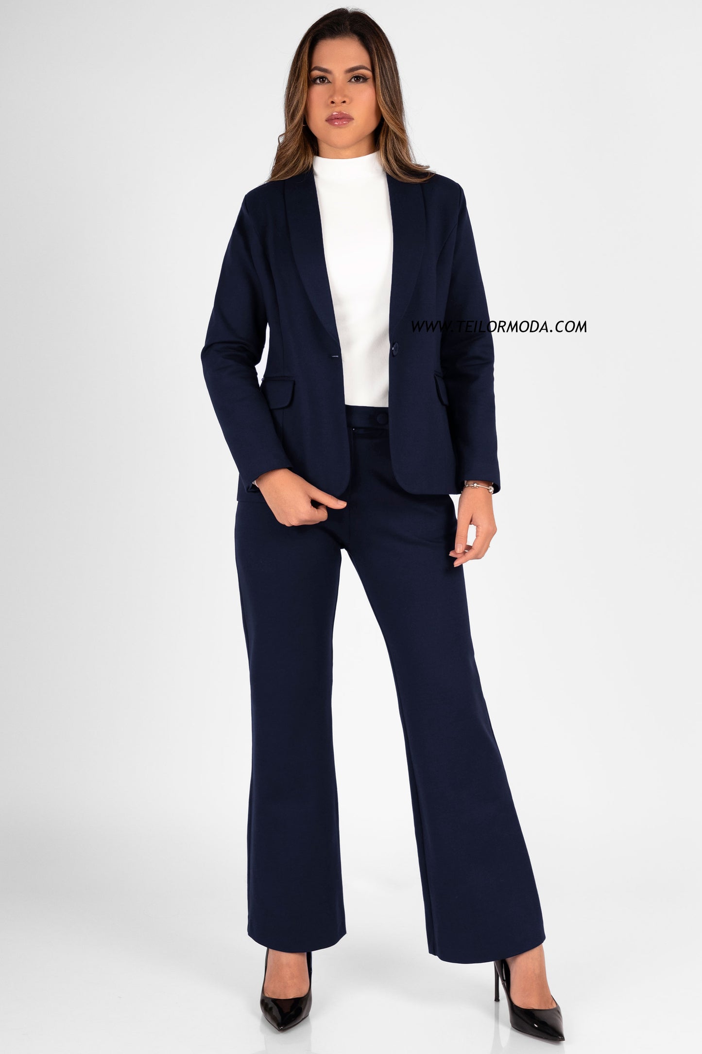 BLAZER MANGA LARGA MARTINA AZUL