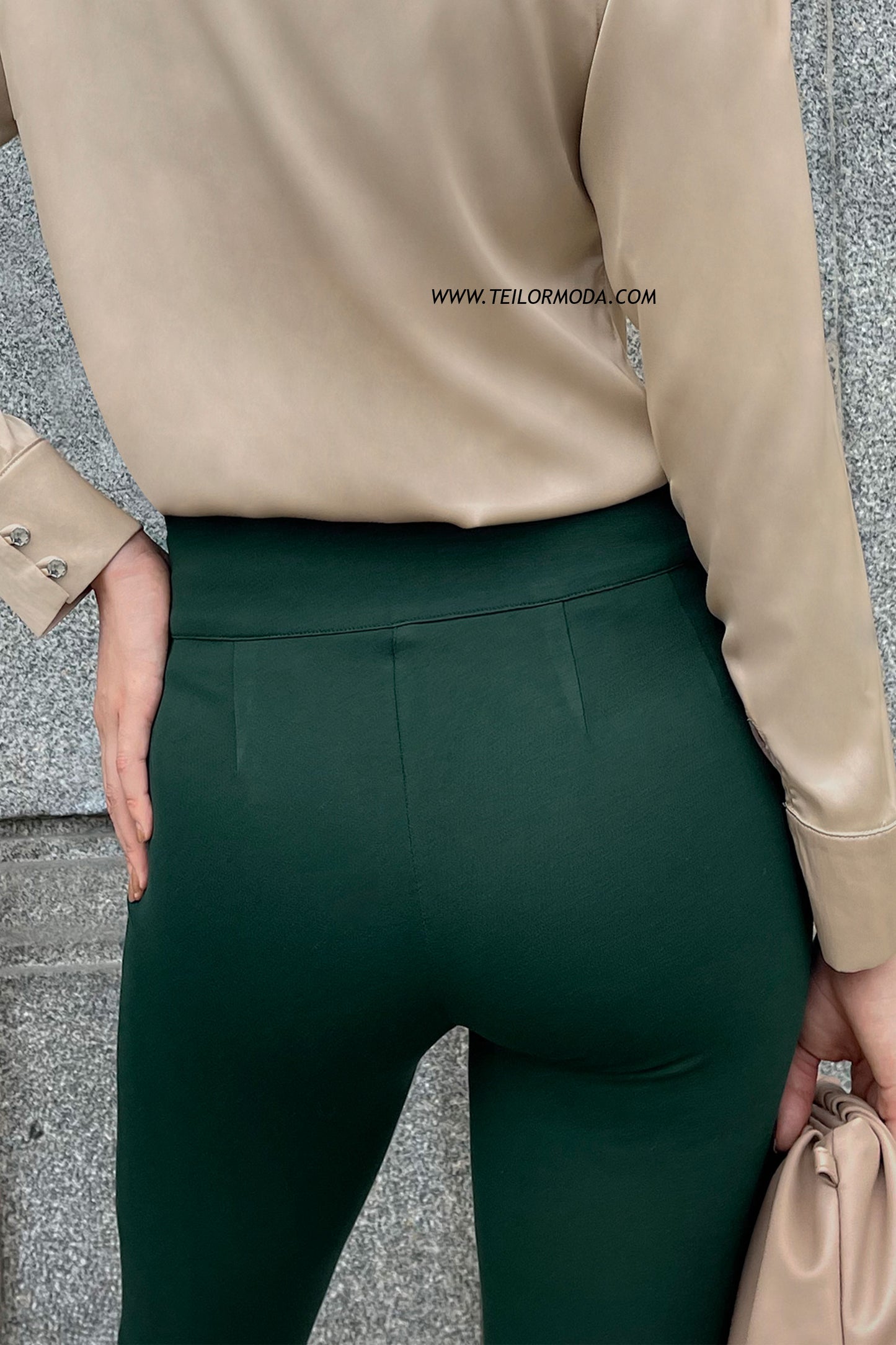 PANTALÓN SKINNY MARA VERDE