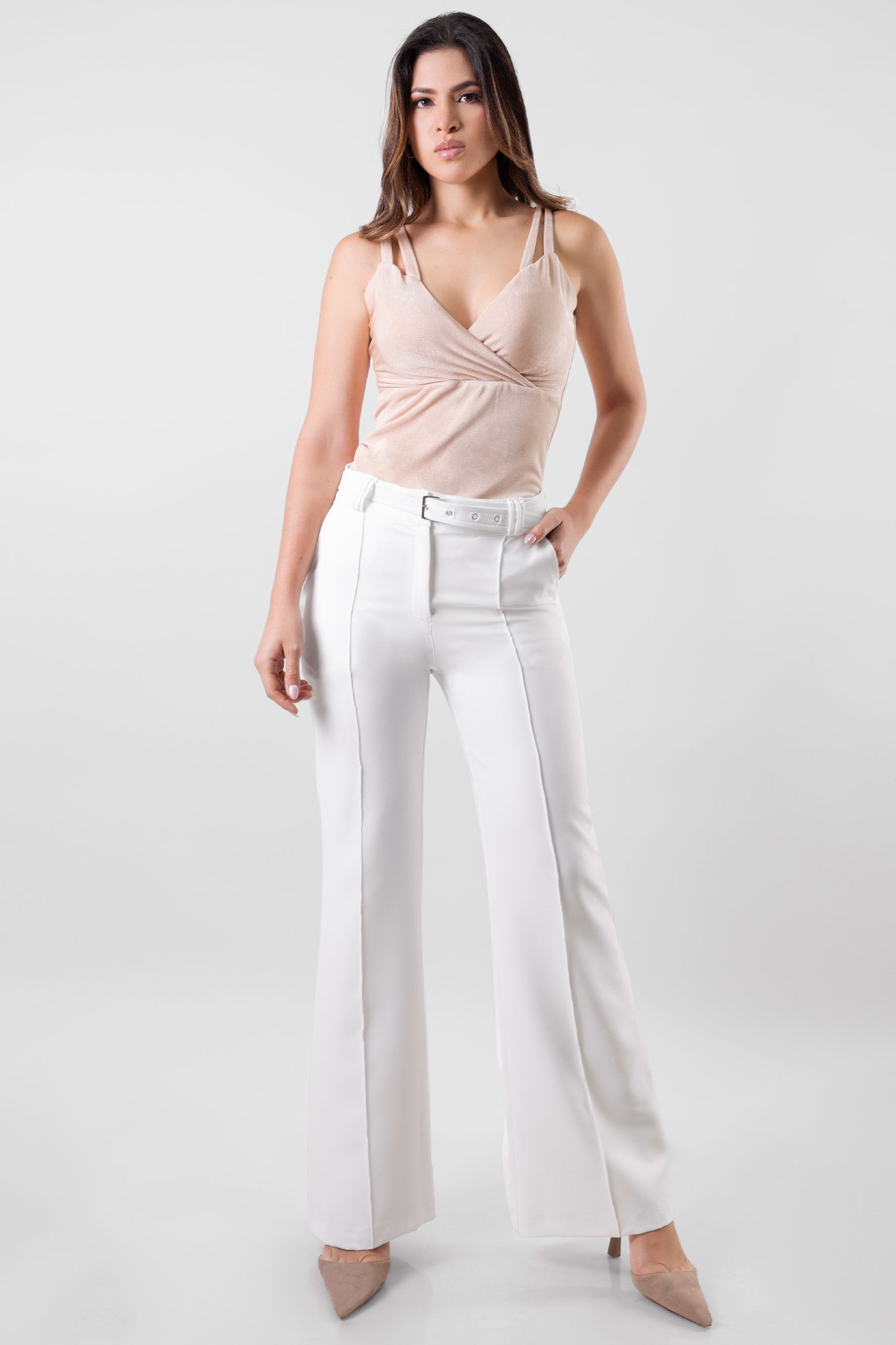 PANTALÓN PALAZZO GALICIA BLANCO MARFIL