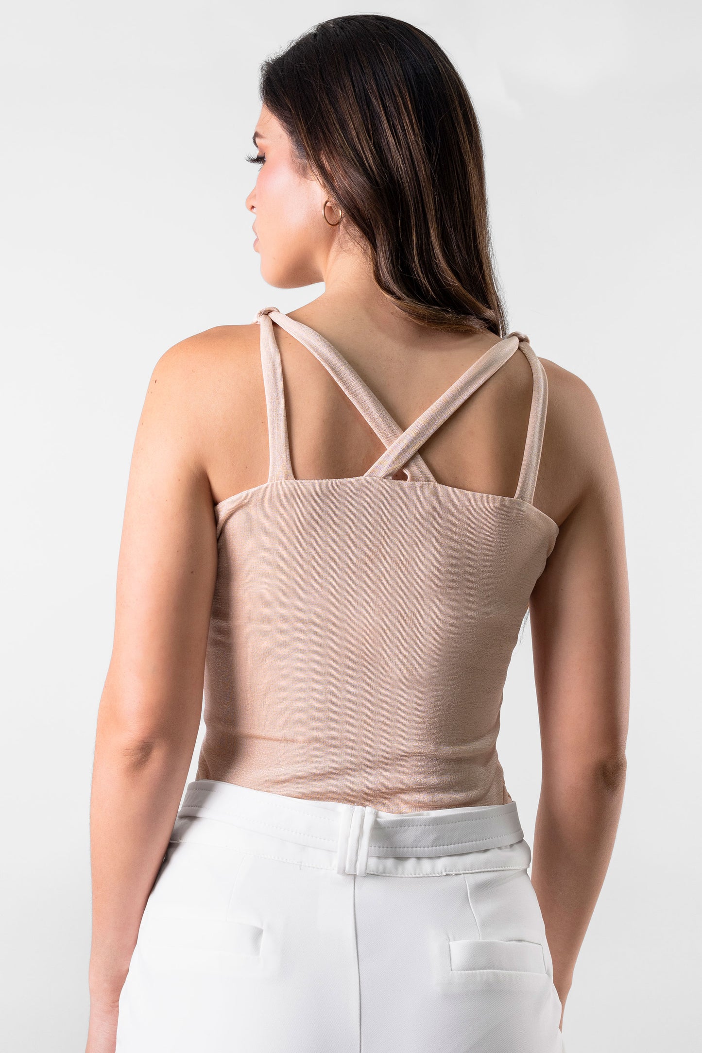 BLUSA CON TIRAS ELLENA BEIGE