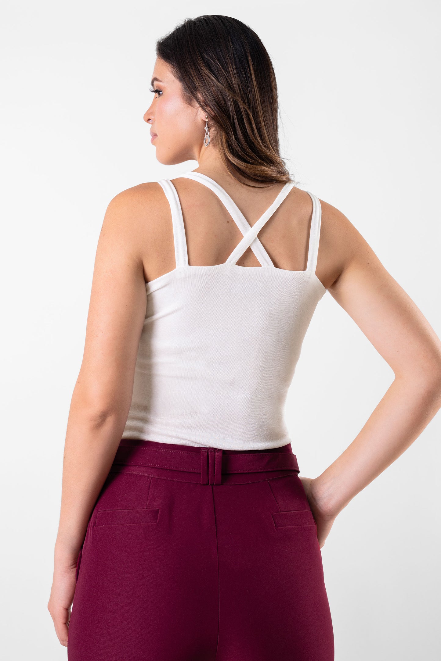BLUSA CON TIRAS ELLENA BLANCO