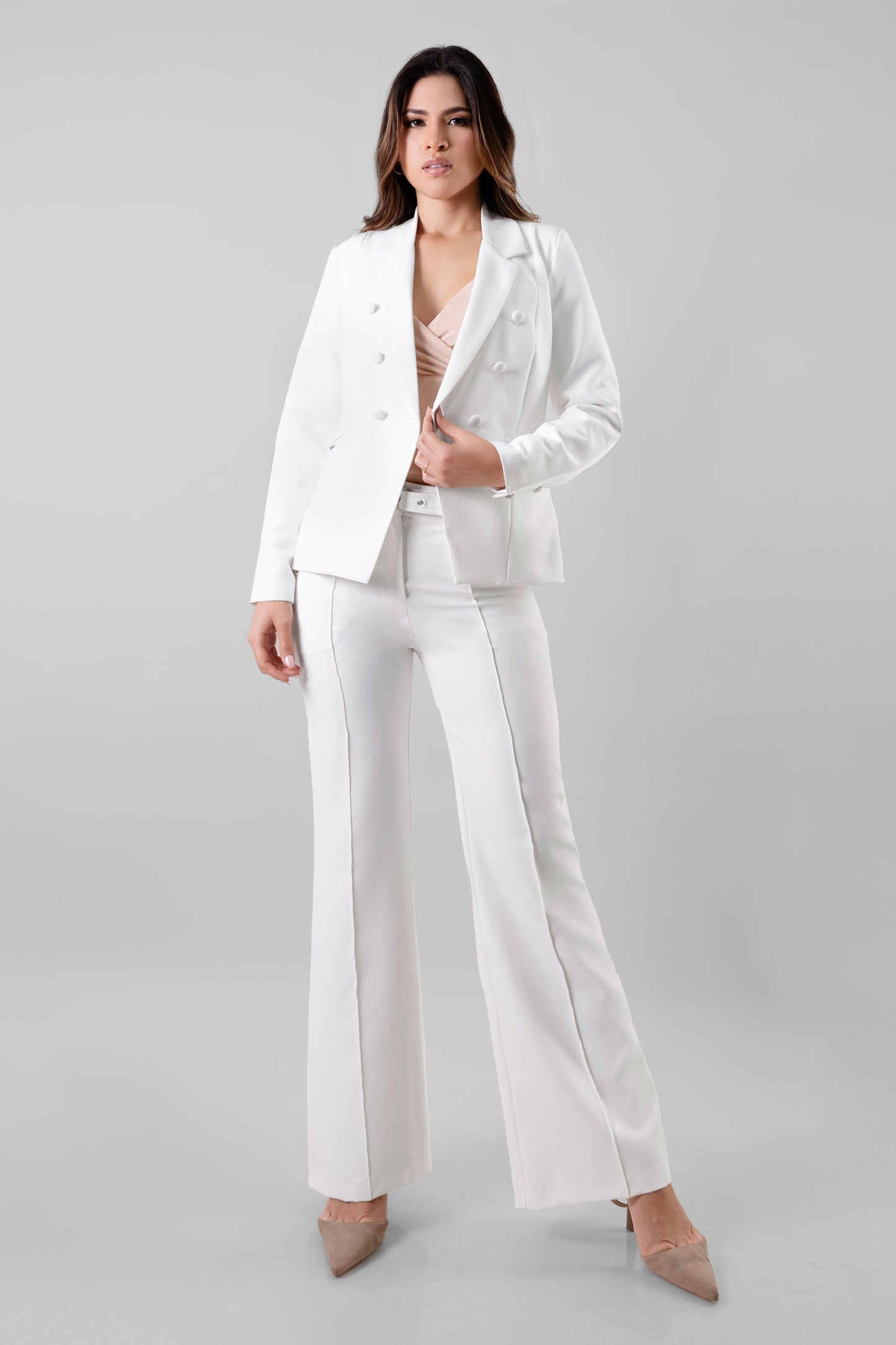 BLAZER CRUZADO GALICIA BLANCO MARFIL