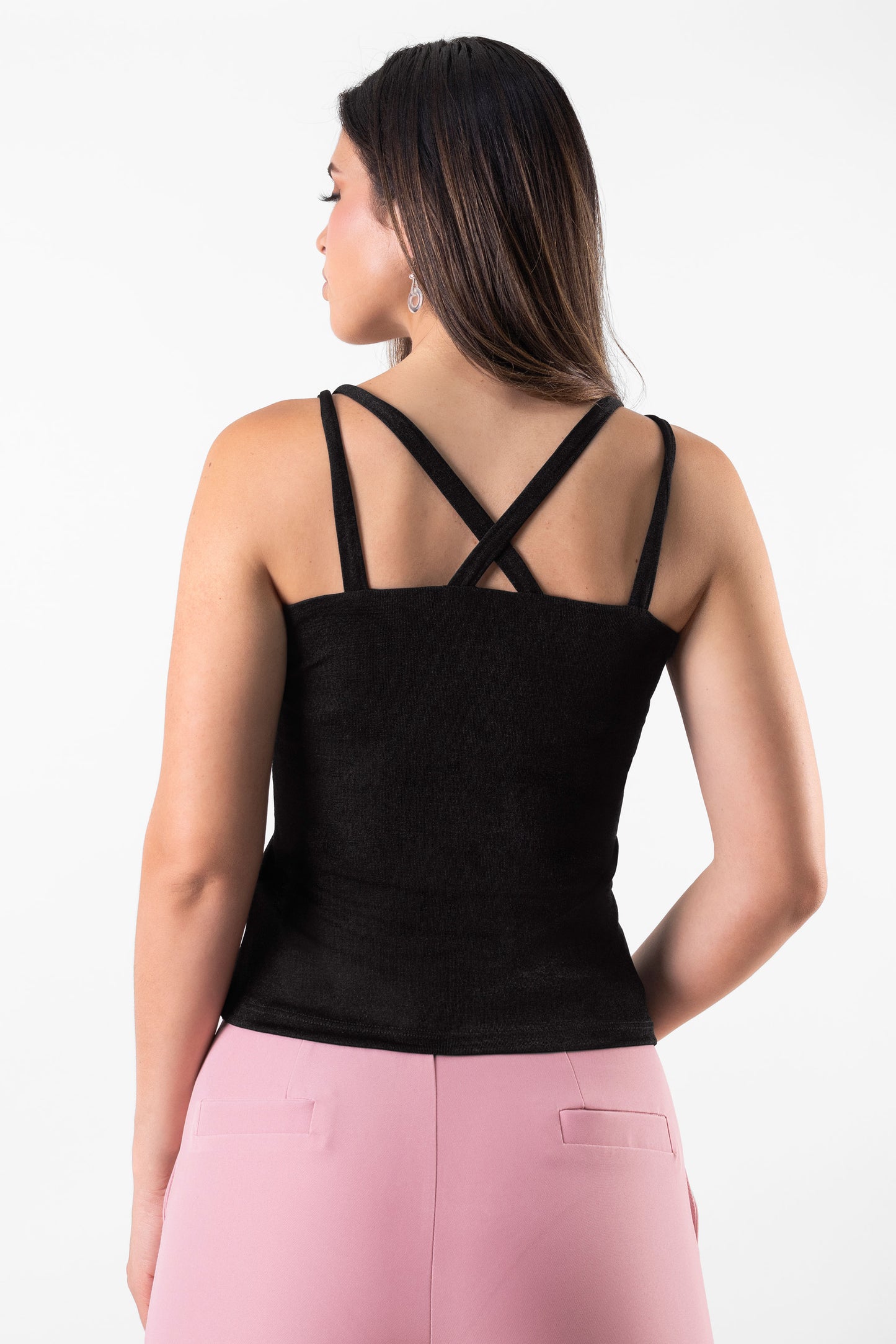 BLUSA CON TIRAS ELLENA NEGRO