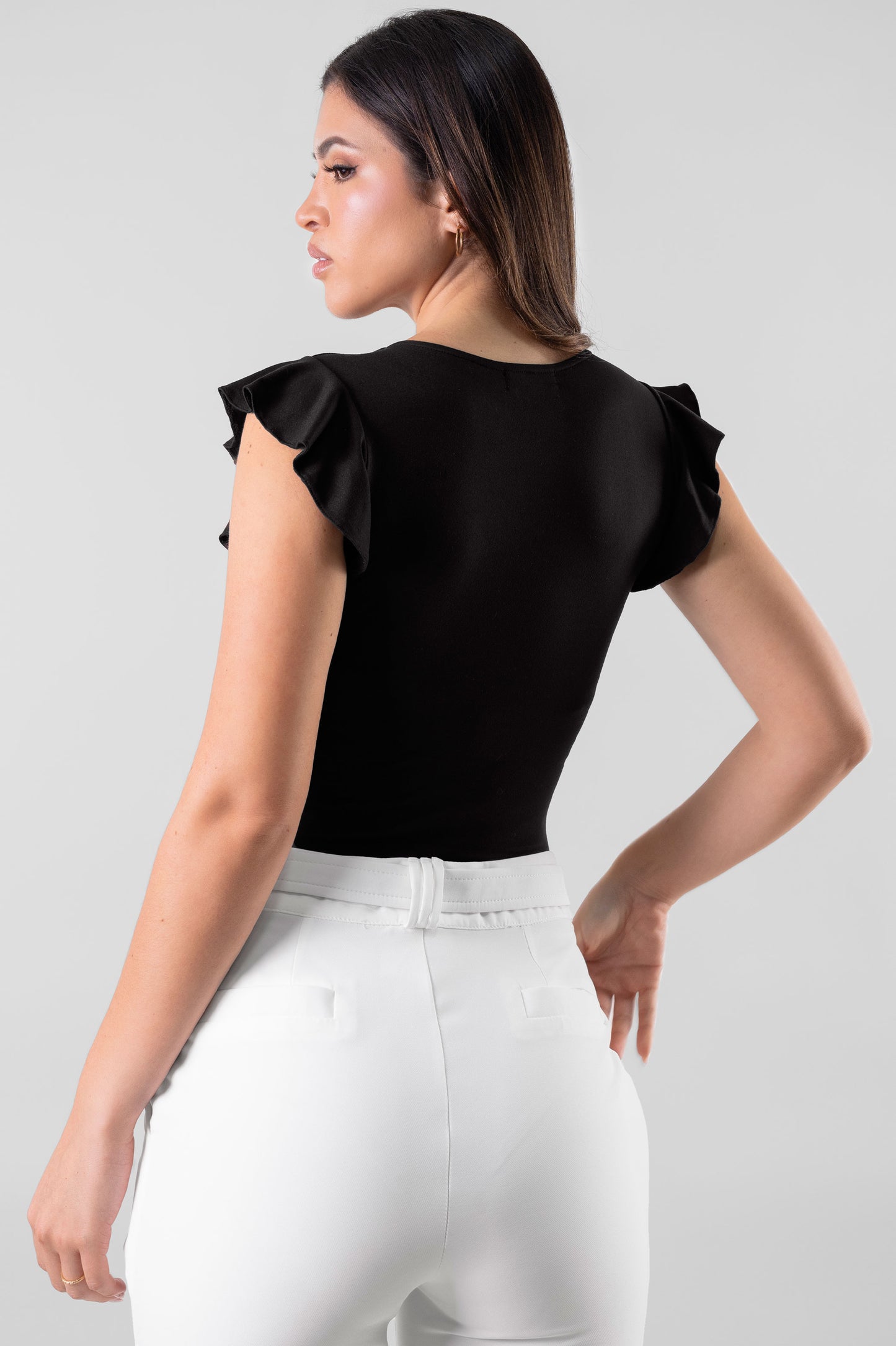 POLO CON MANGAS KAREN NEGRO