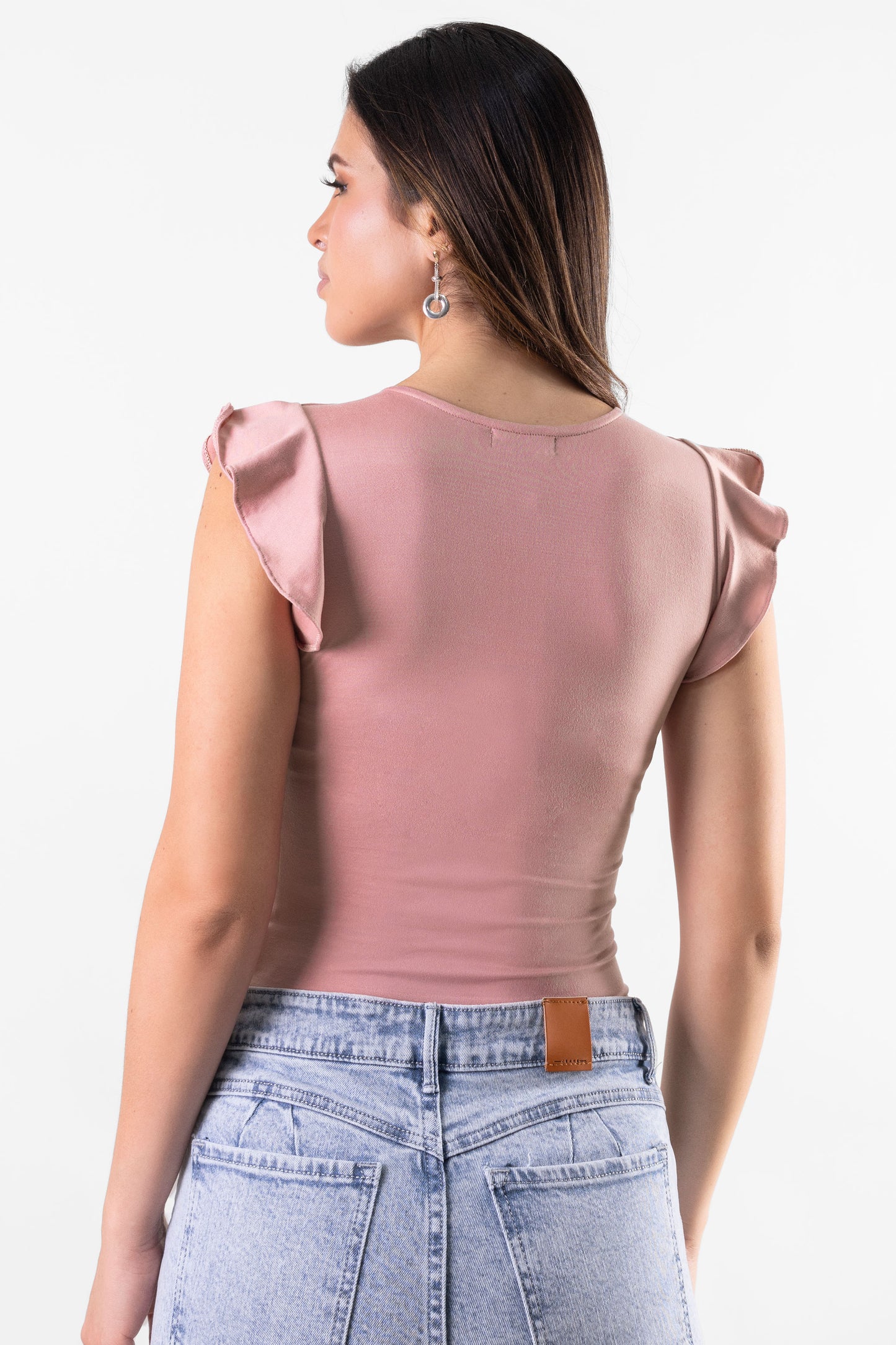 POLO CON MANGAS KAREN ROSADO