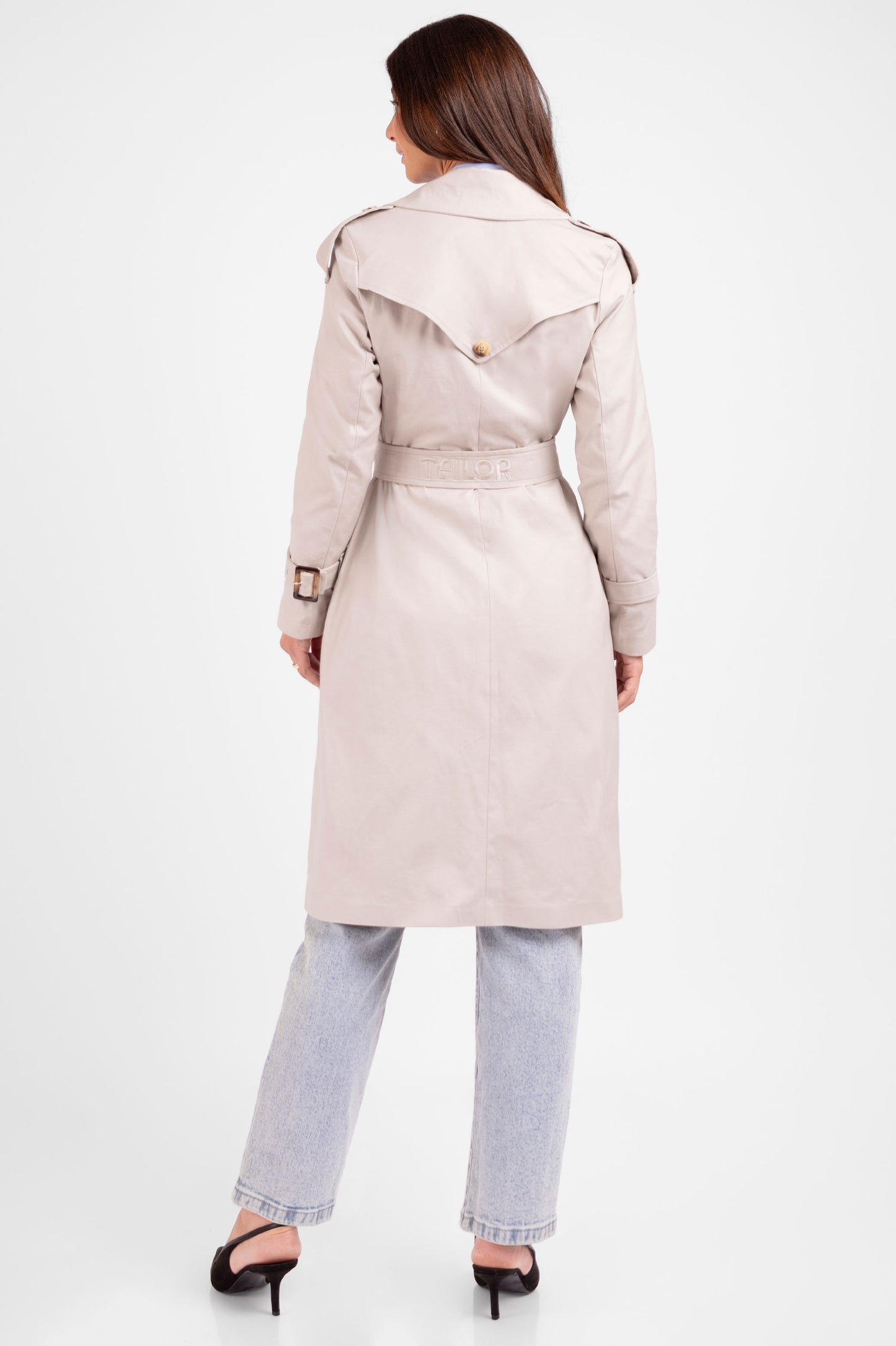 TRENCH COAT GABARDINA GINEBRA BEIGE