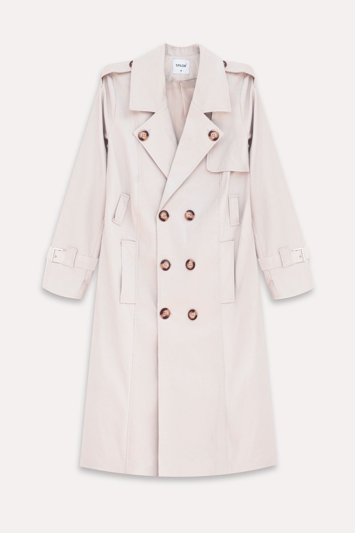 TRENCH COAT GABARDINA GINEBRA BEIGE