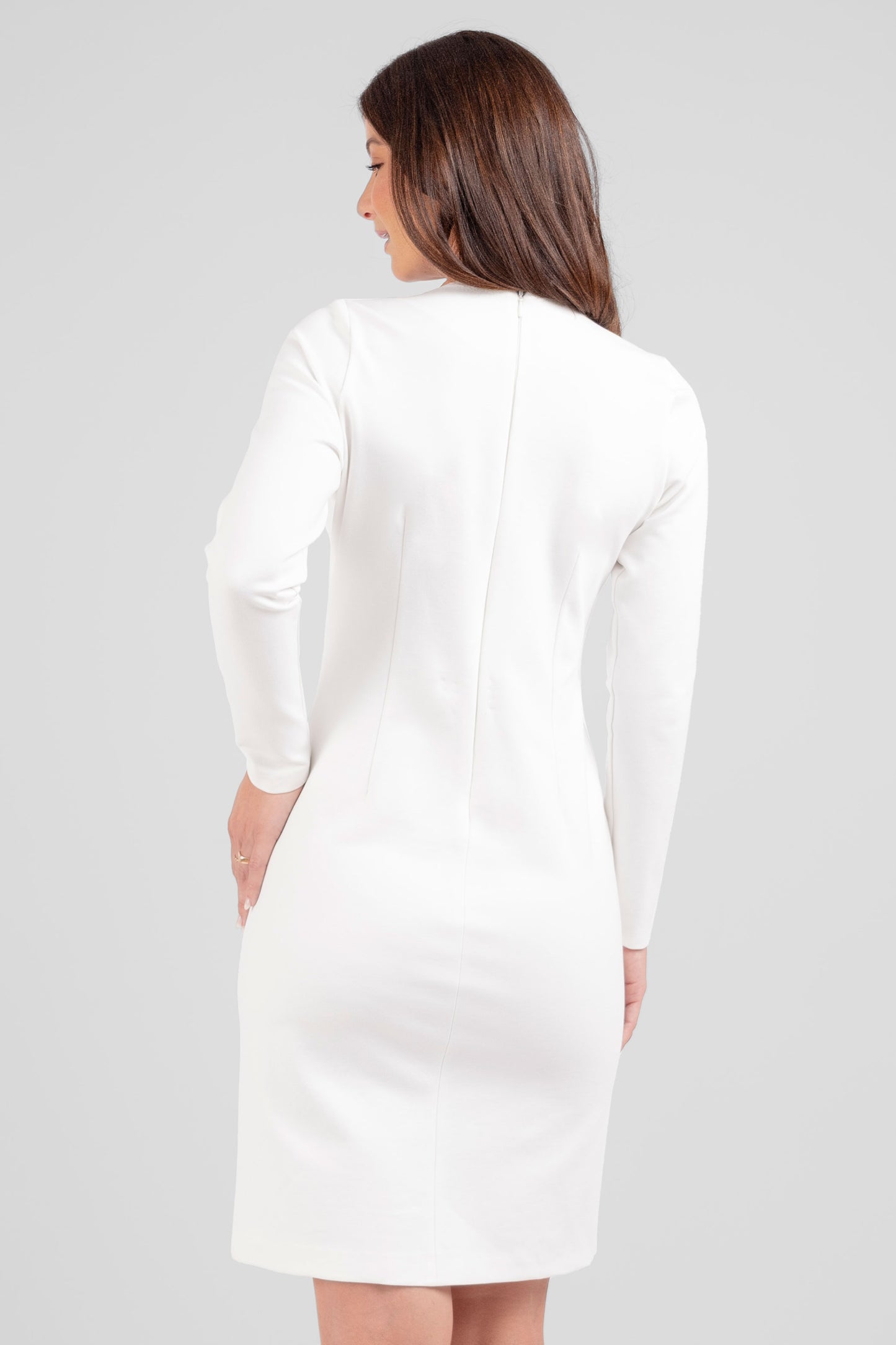 VESTIDO MANGA LARGA MADISON BLANCO