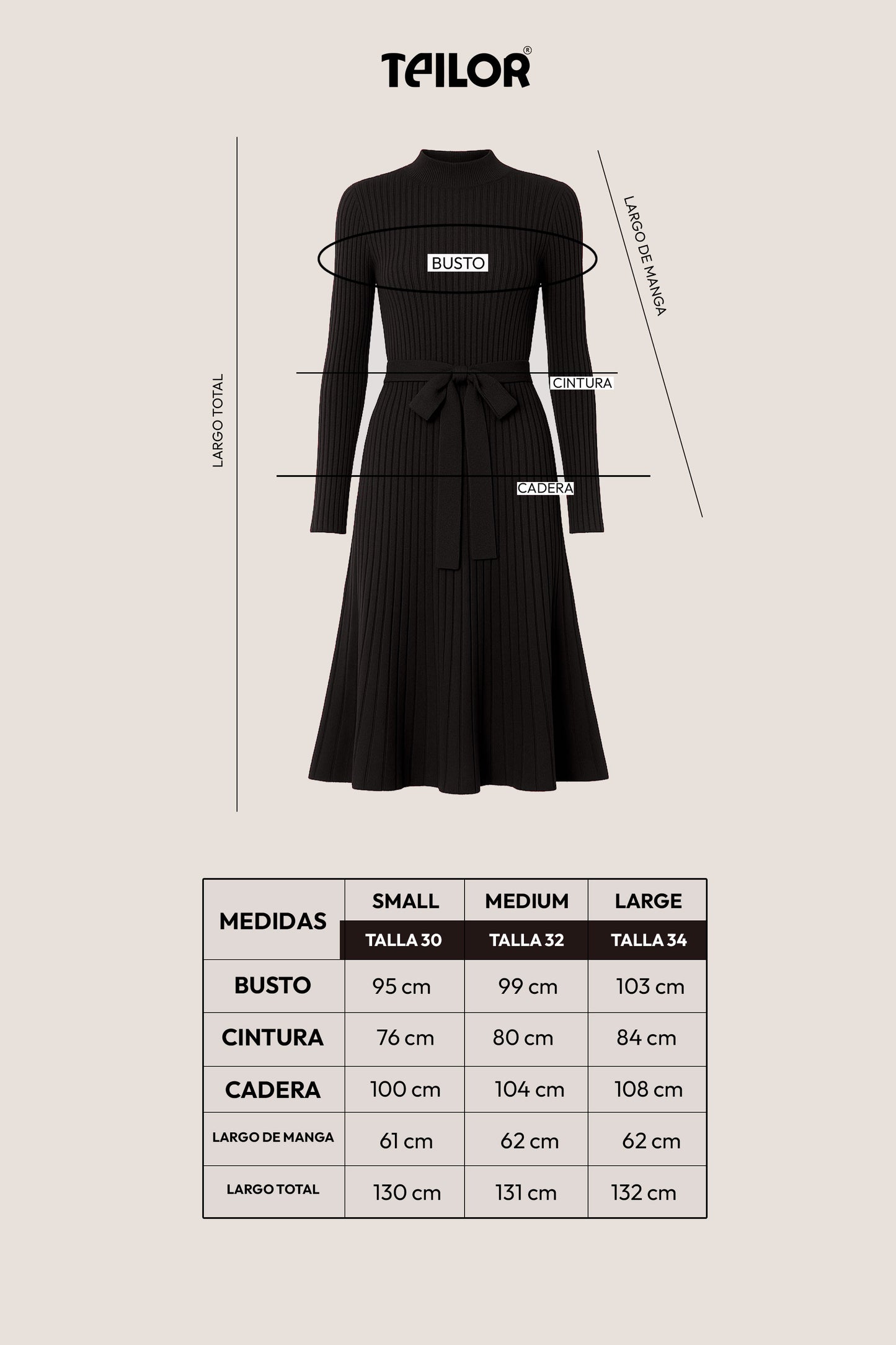 VESTIDO DE HILO FELICIA NEGRO