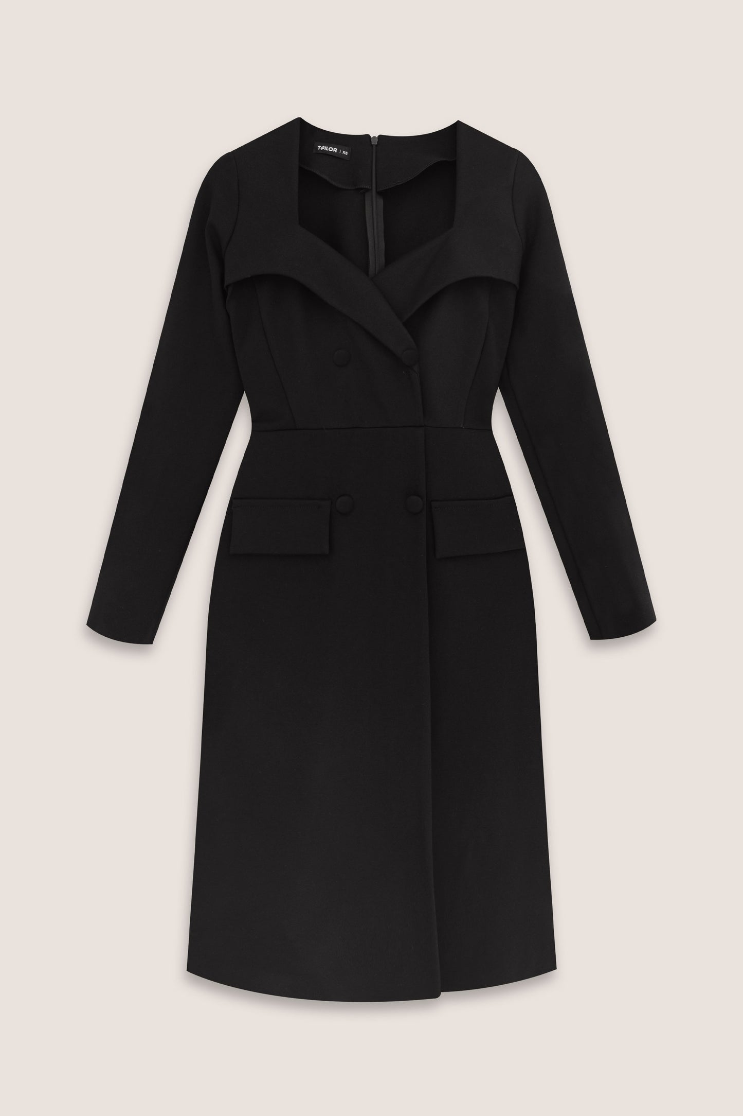 VESTIDO MANGA LARGA MADISON NEGRO