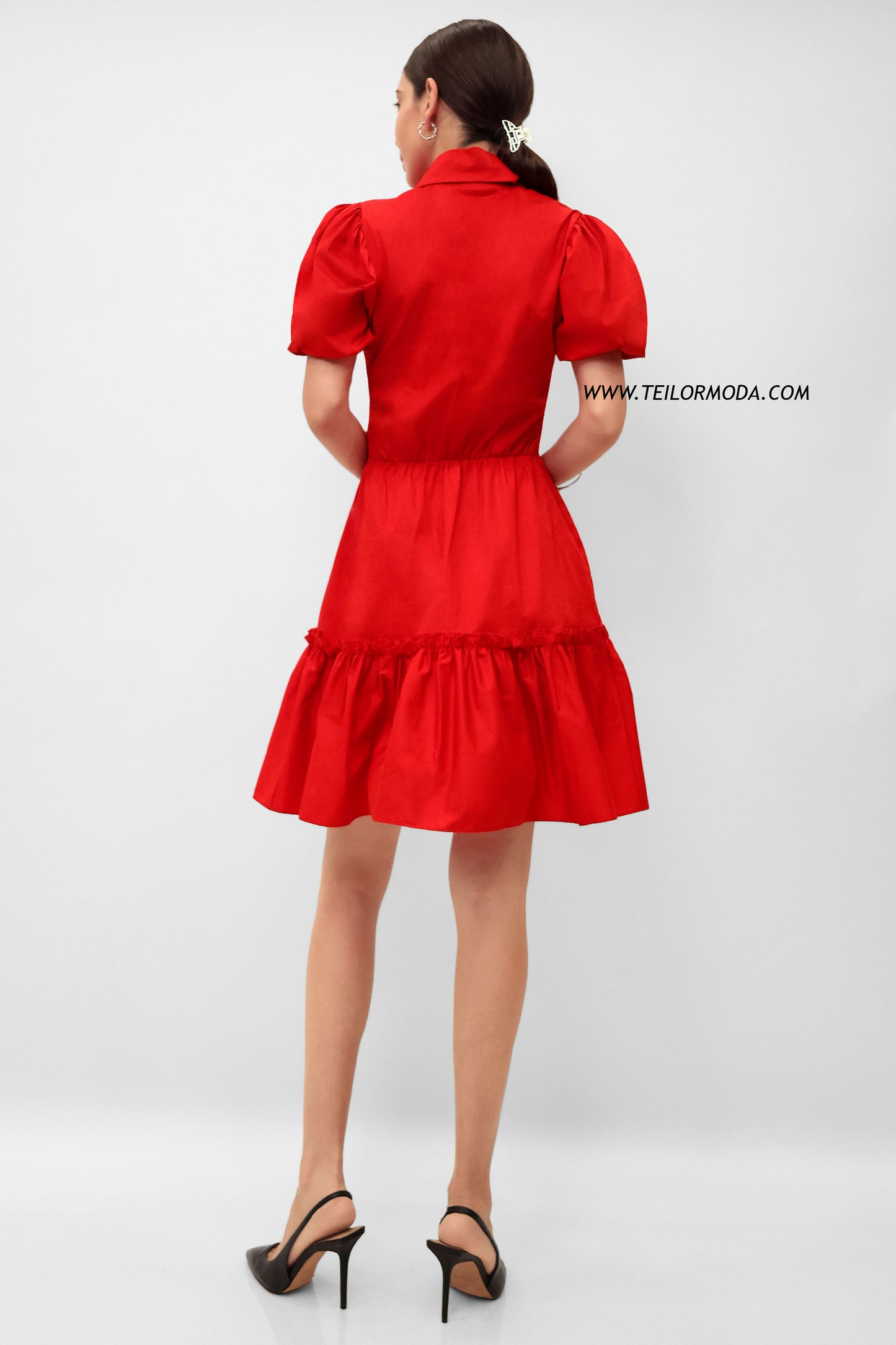 VESTIDO CORTO BELLADONA ROJO