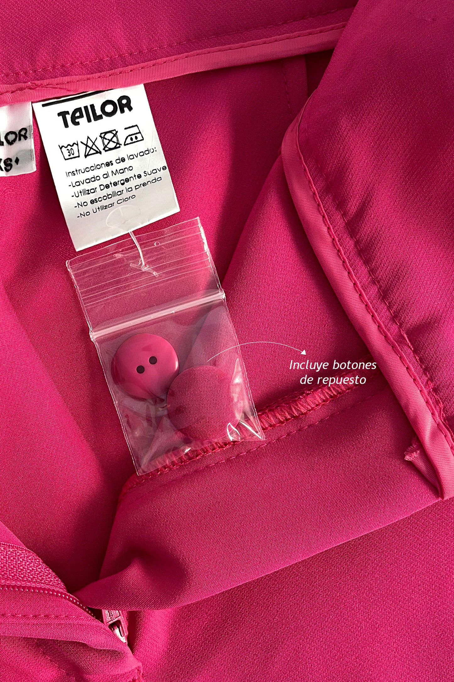 PANTALON CON PRETINA CRUZADA LUCIA FUCSIA