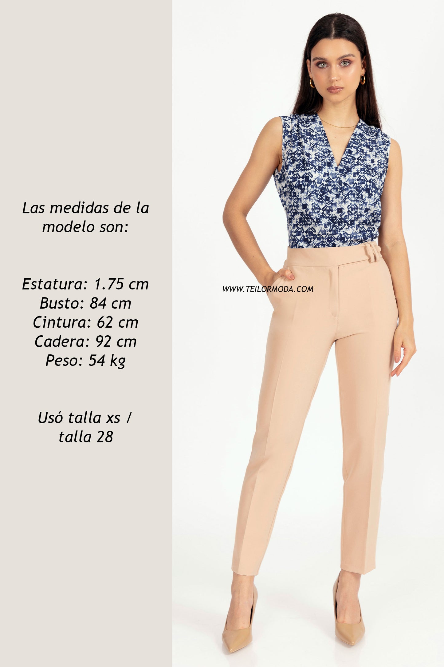 BLUSA MANGA CERO ESTAMPADA ANGÉLICA AZUL