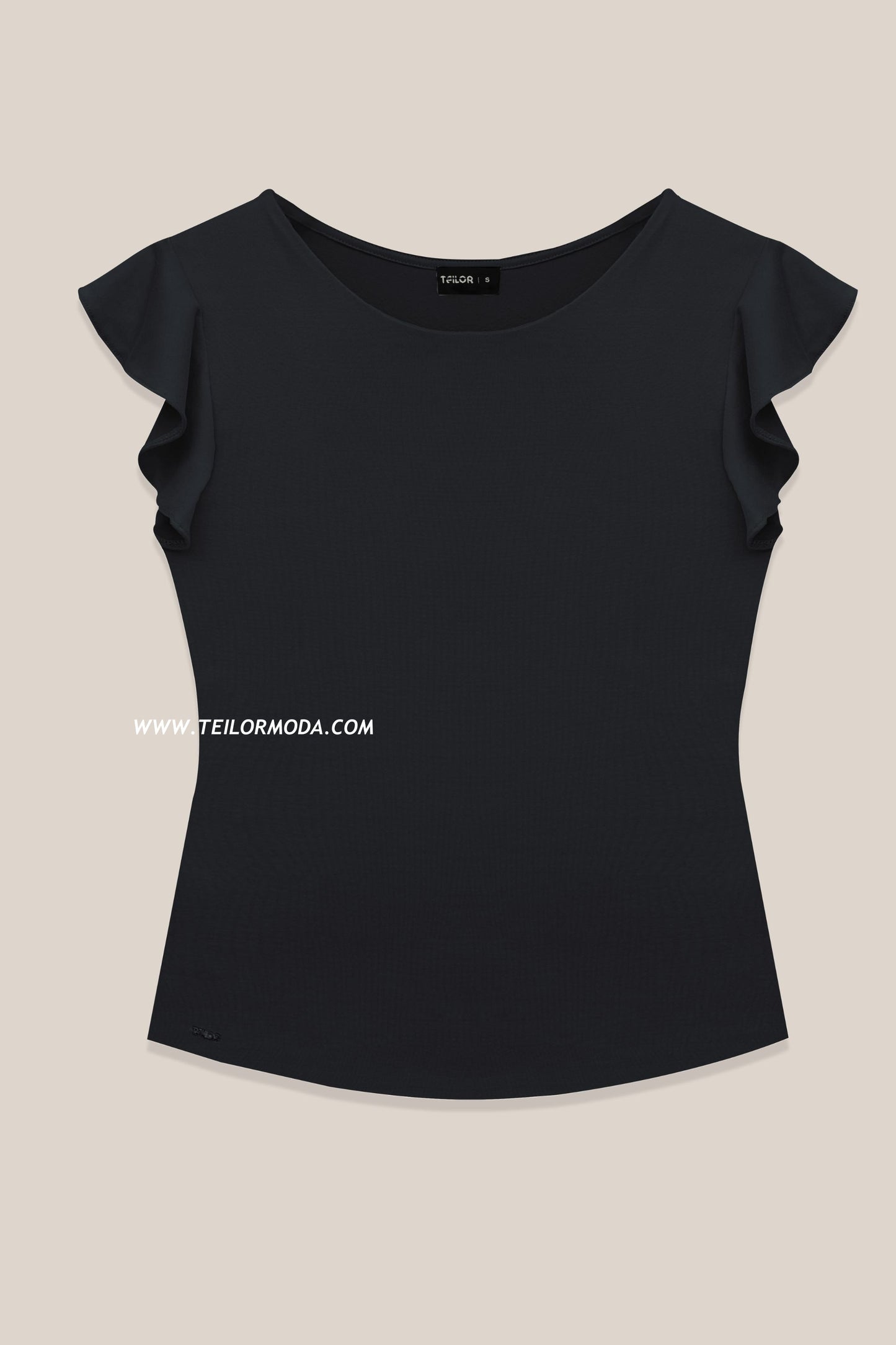 POLO CON MANGAS KAREN NEGRO