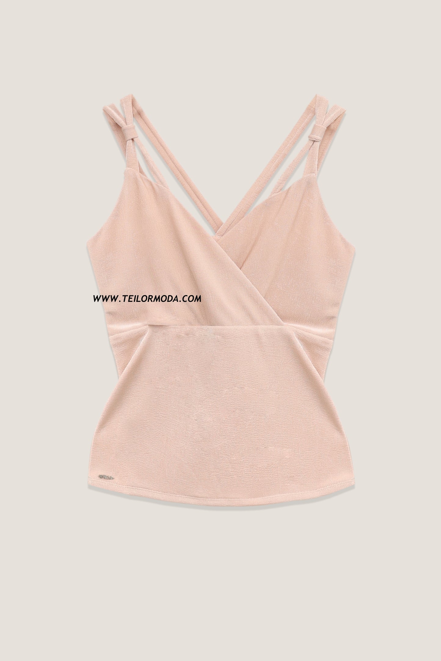 BLUSA CON TIRAS ELLENA BEIGE