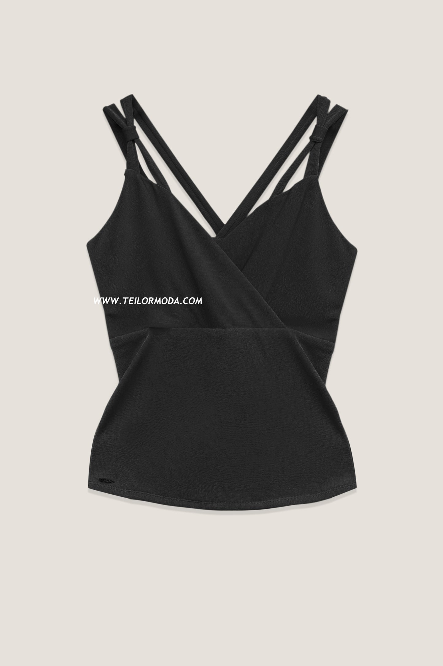 BLUSA CON TIRAS ELLENA NEGRO