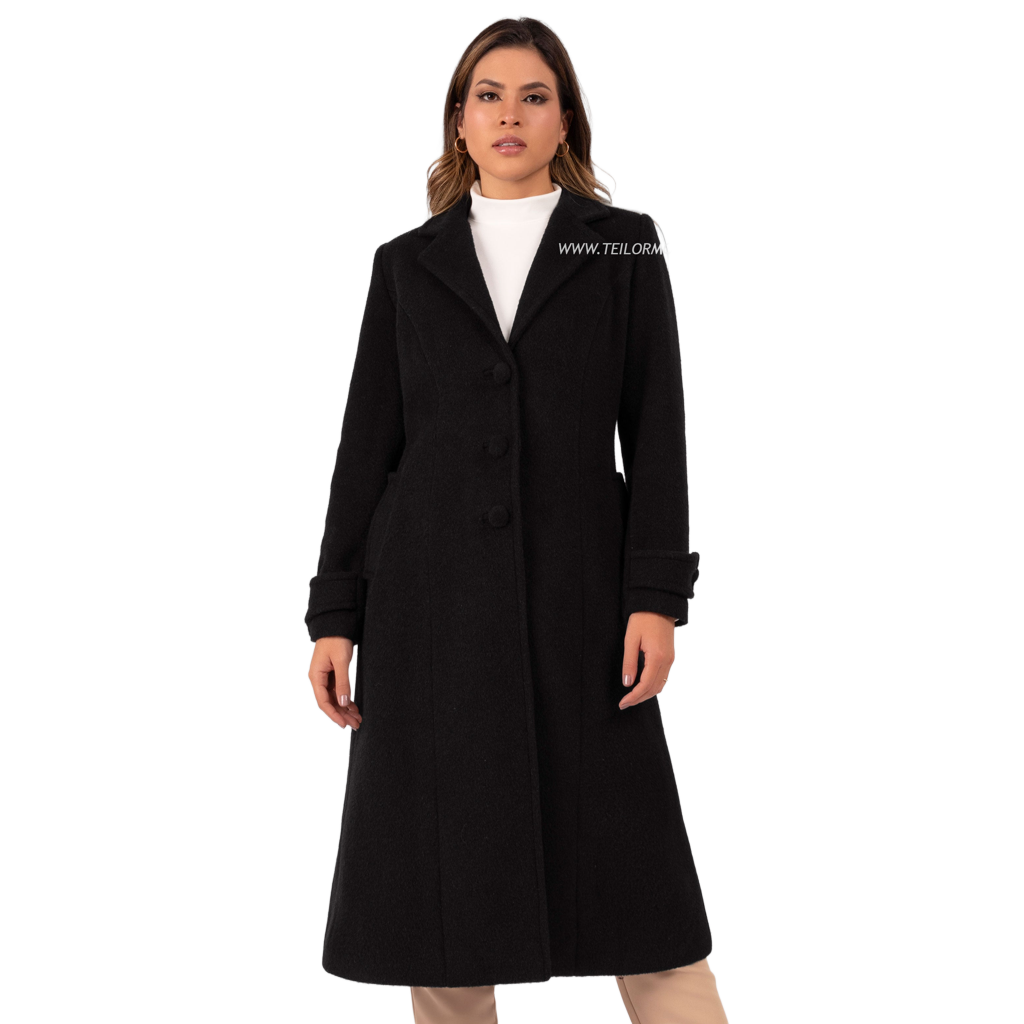 ABRIGO DE ALPACA CLARISSA NEGRO