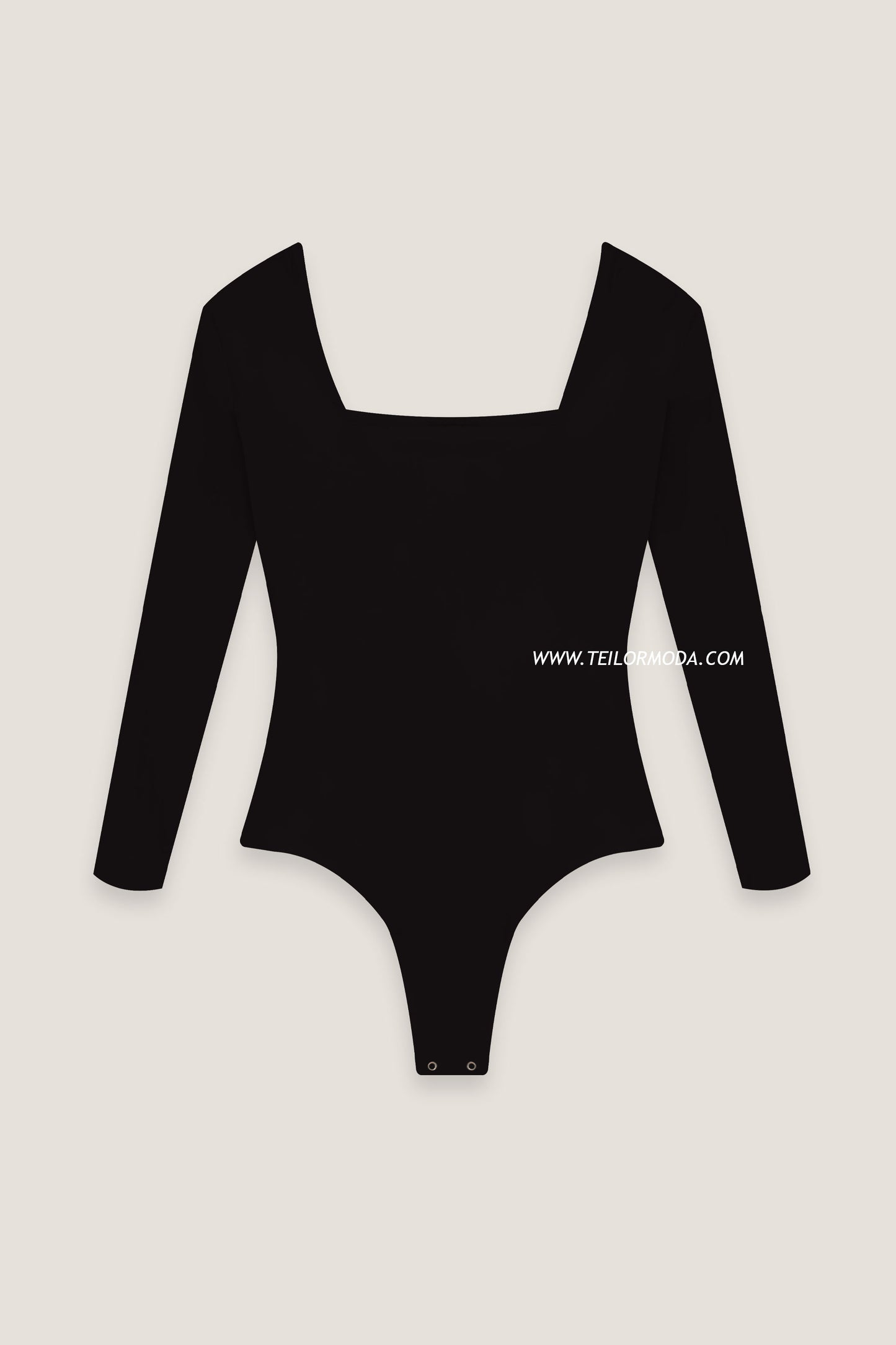 BODY CUELLO CUADRADO DIXIE NEGRO