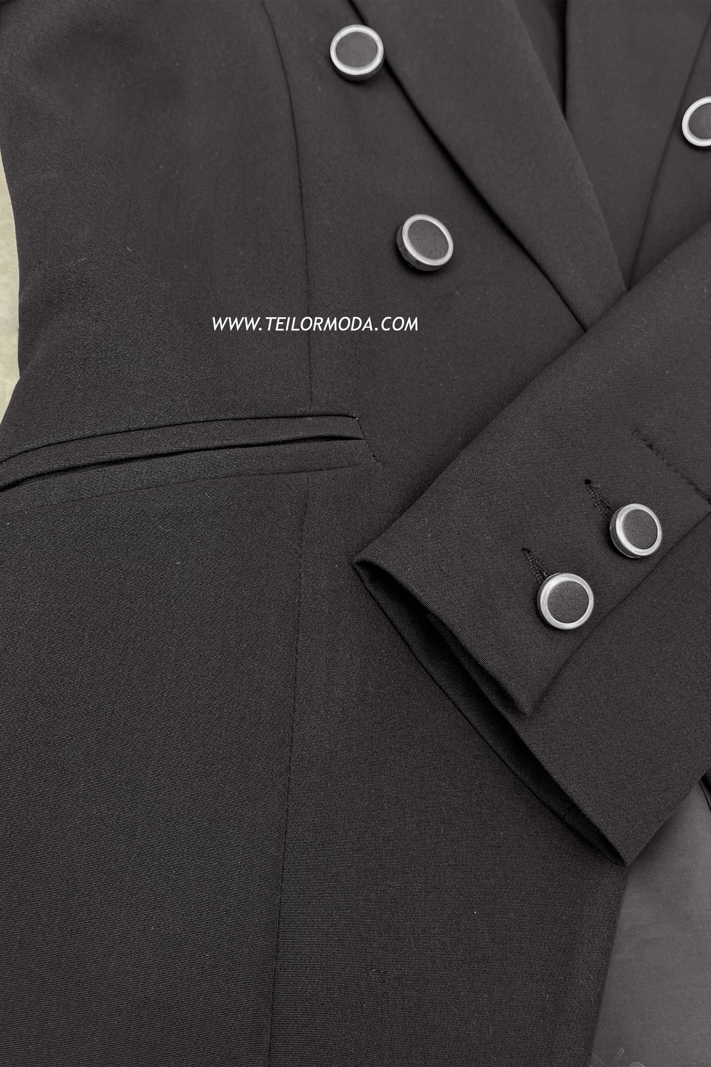 BLAZER CORTE PRINCESA GALA NEGRO