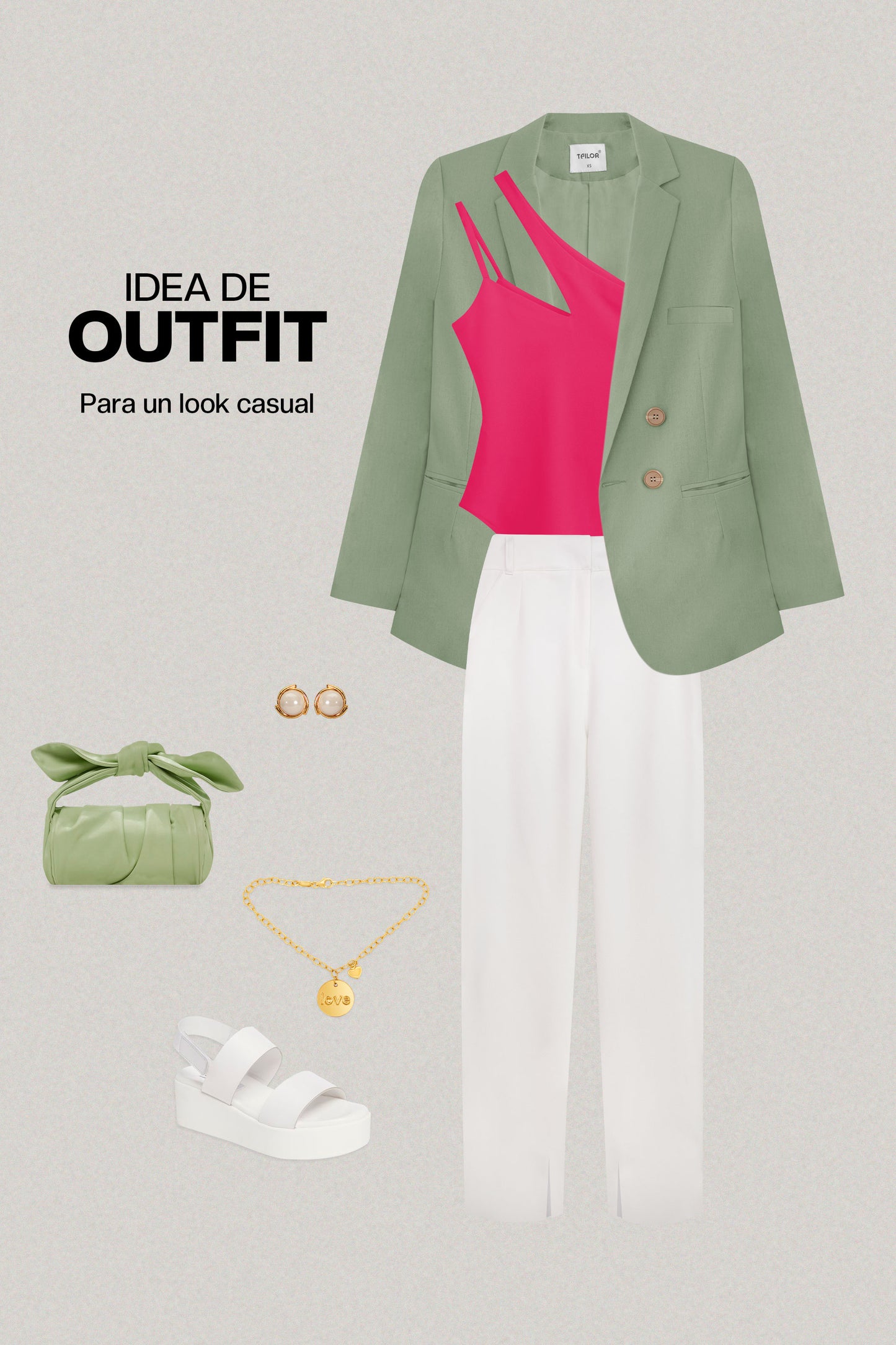 BLAZER DE LINO AMANDA VERDE