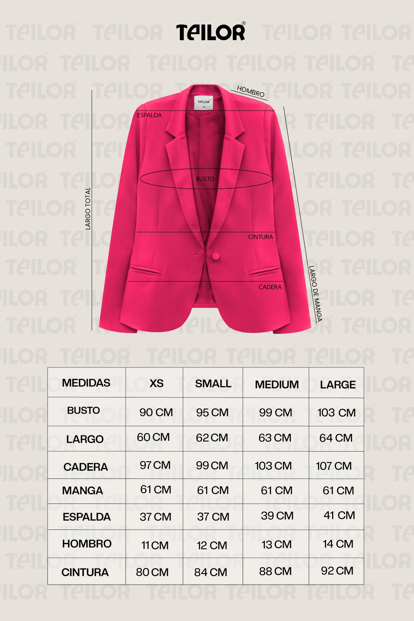 BLAZER DINORAH FUCSIA