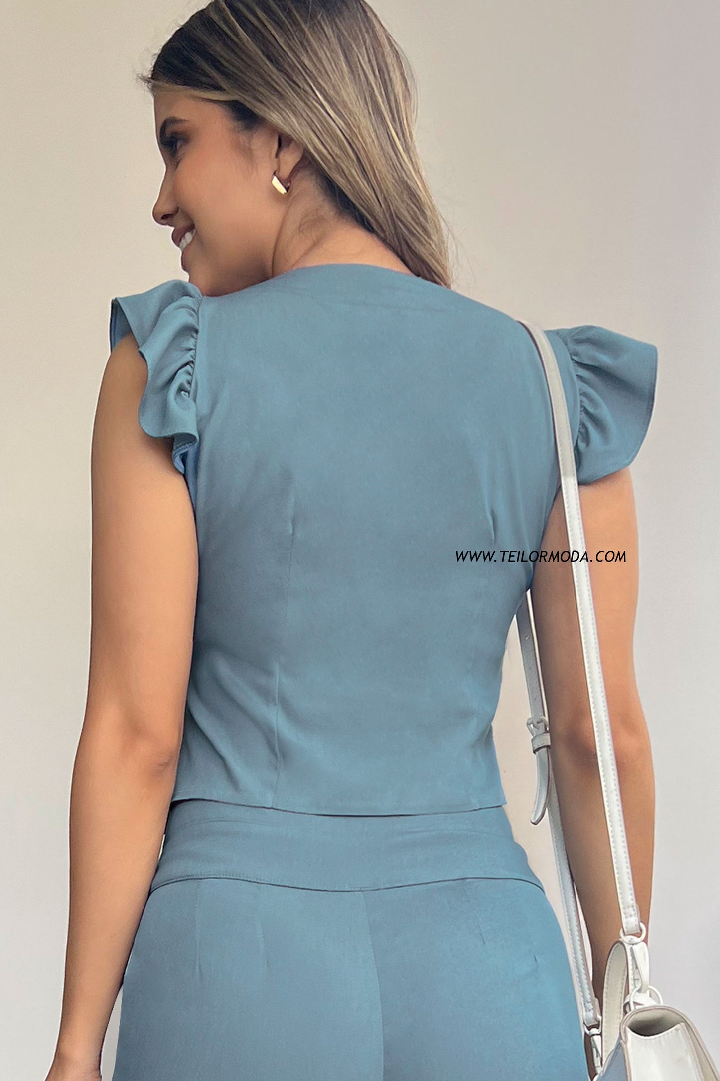 BLUSA CHAMBRAY KRISTINA ACERO
