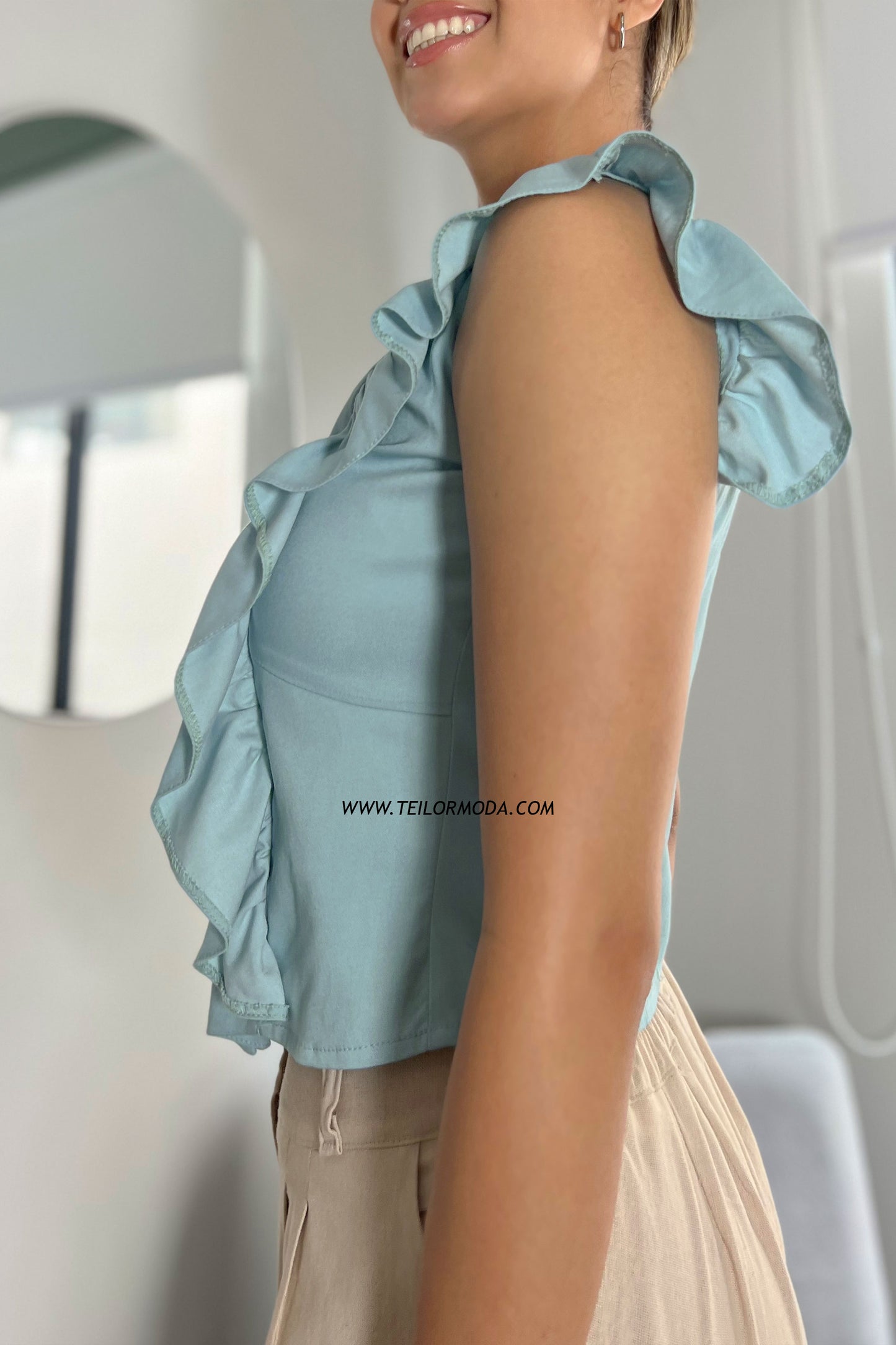 BLUSA CHAMBRAY KRISTINA CELESTE