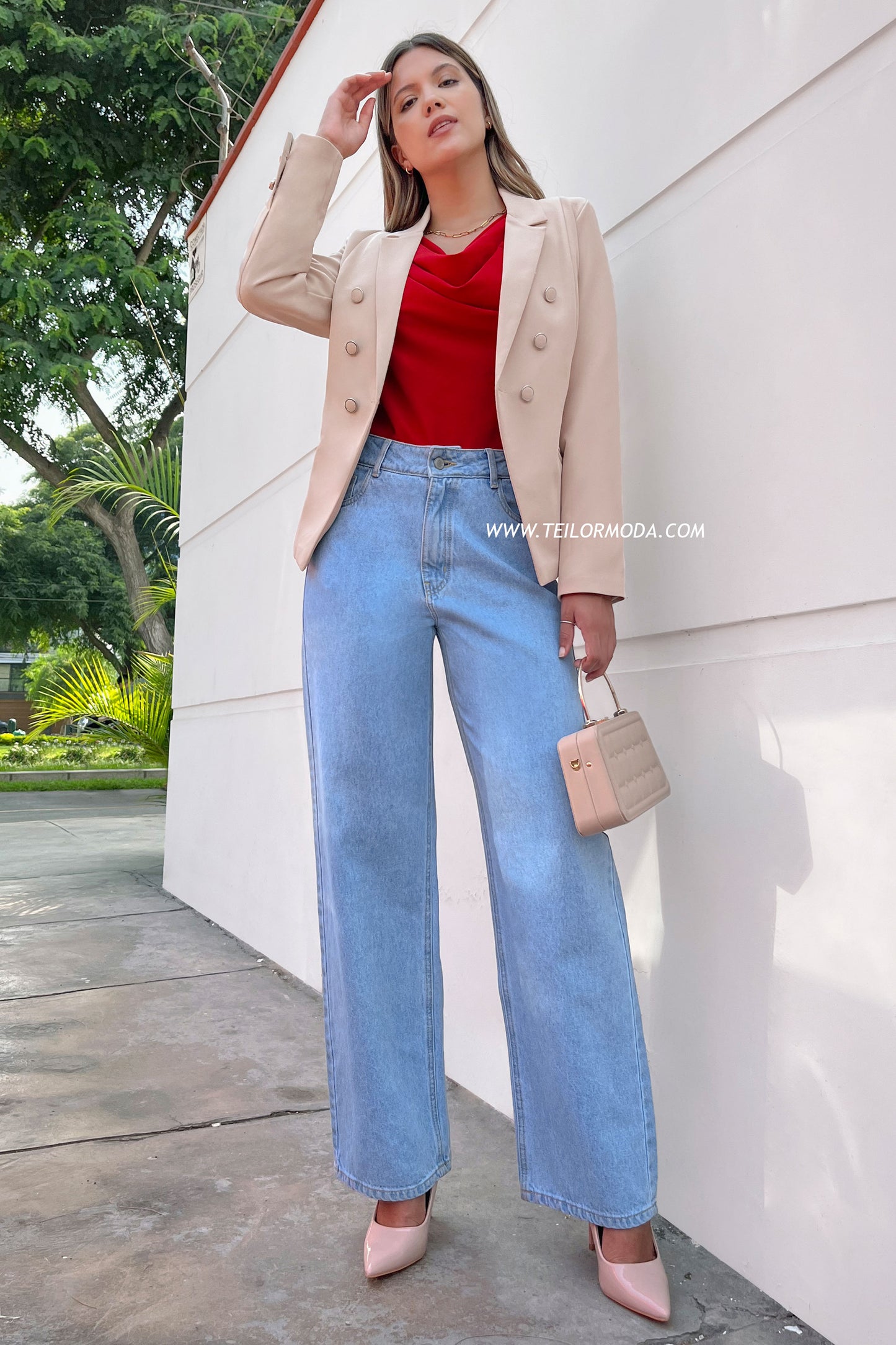 BLUSA MANGA LARGA HANNA ROJO