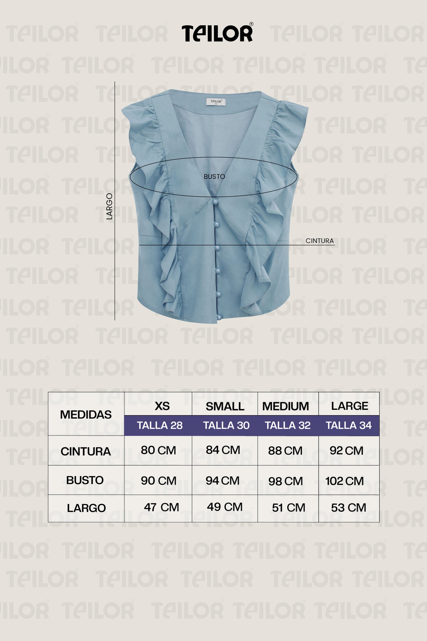 BLUSA CHAMBRAY KRISTINA ACERO