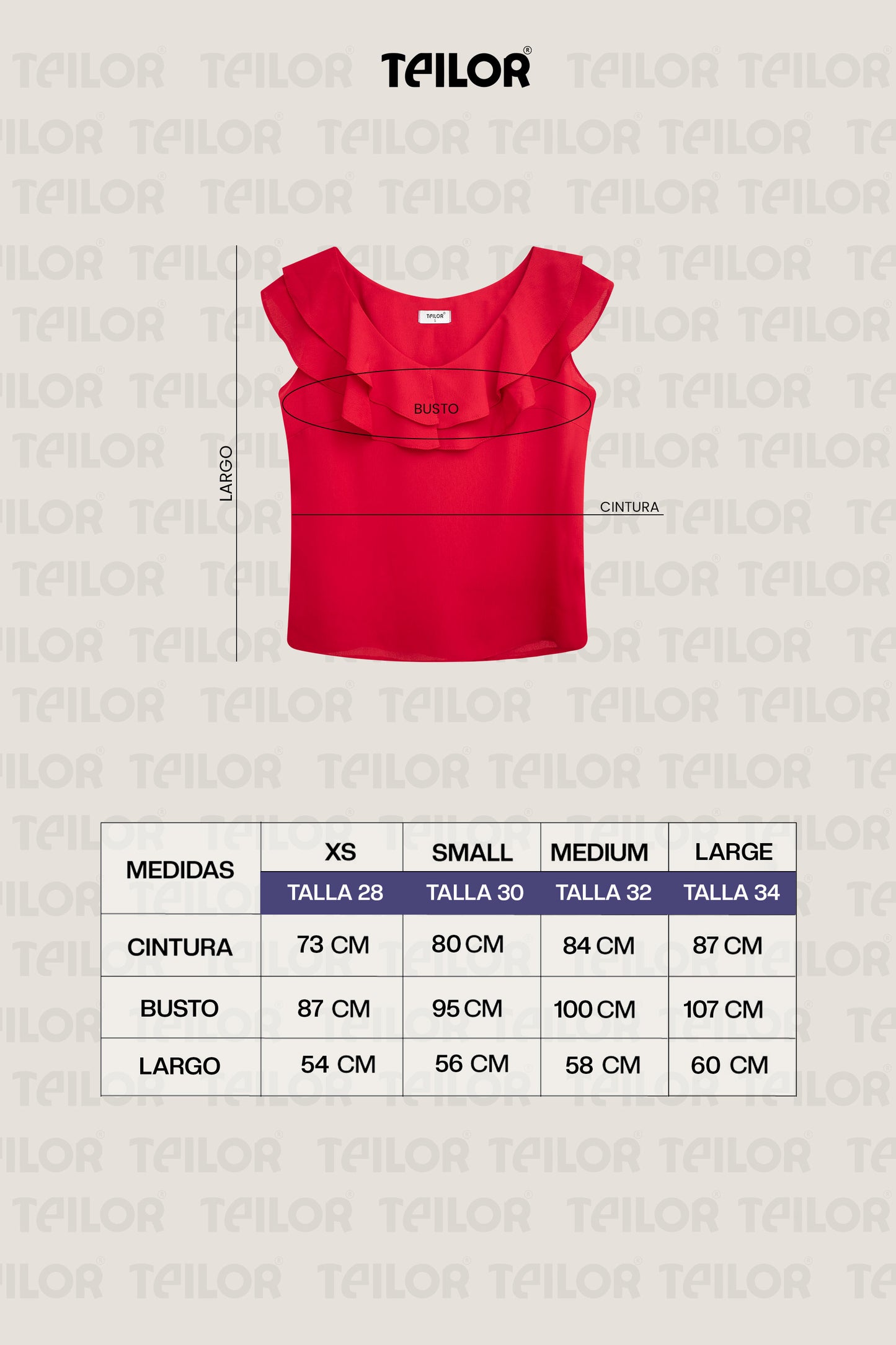 BLUSA PALOMA ROJO