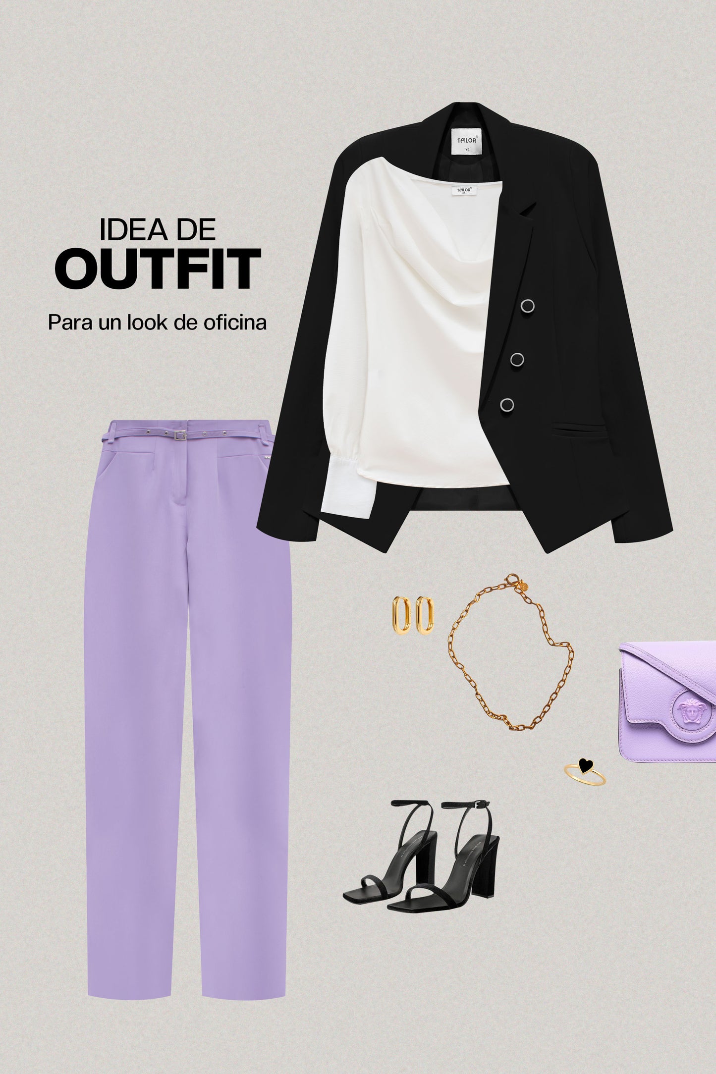 BLAZER CORTE PRINCESA GALA NEGRO