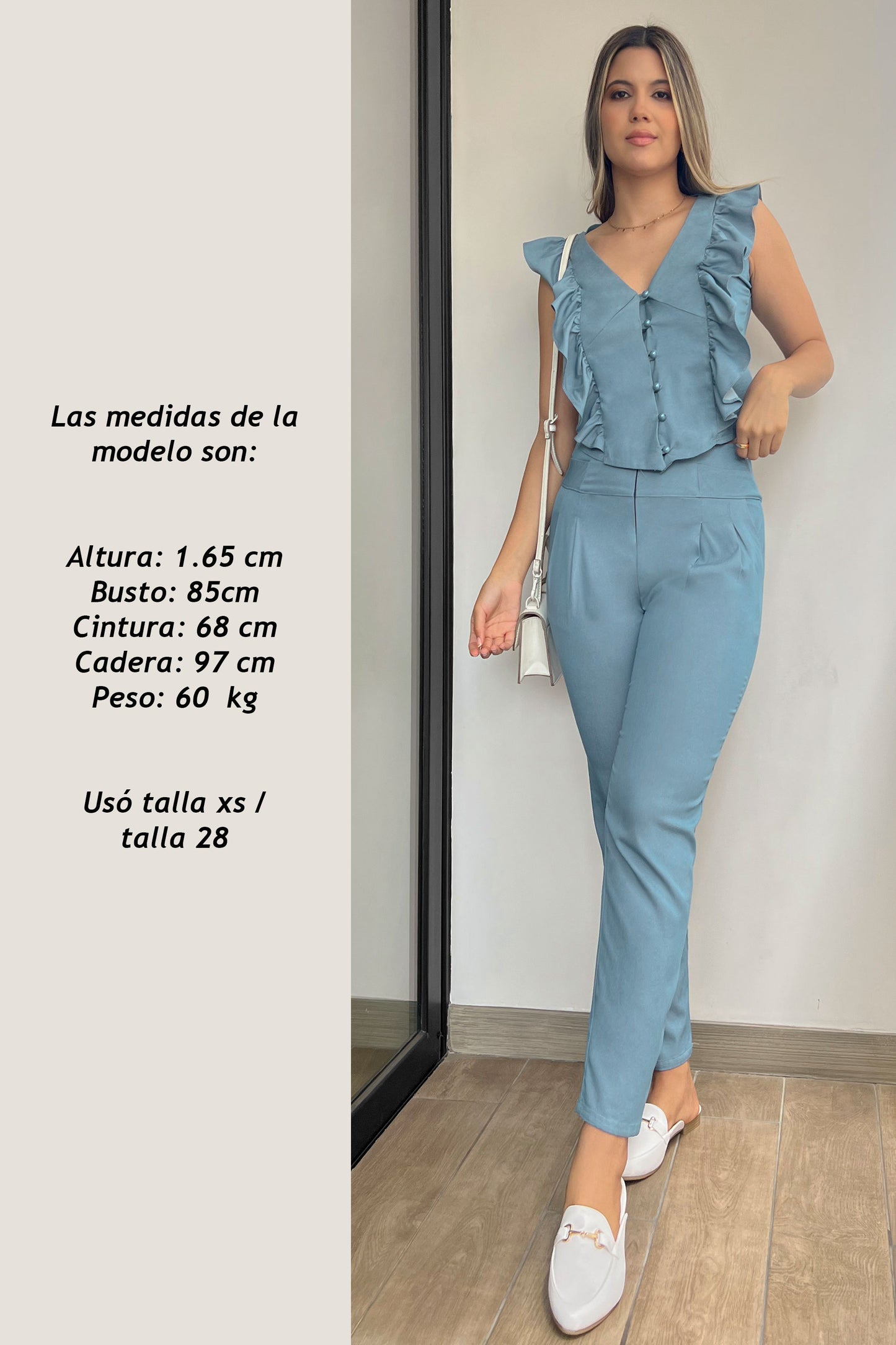 BLUSA CHAMBRAY KRISTINA ACERO