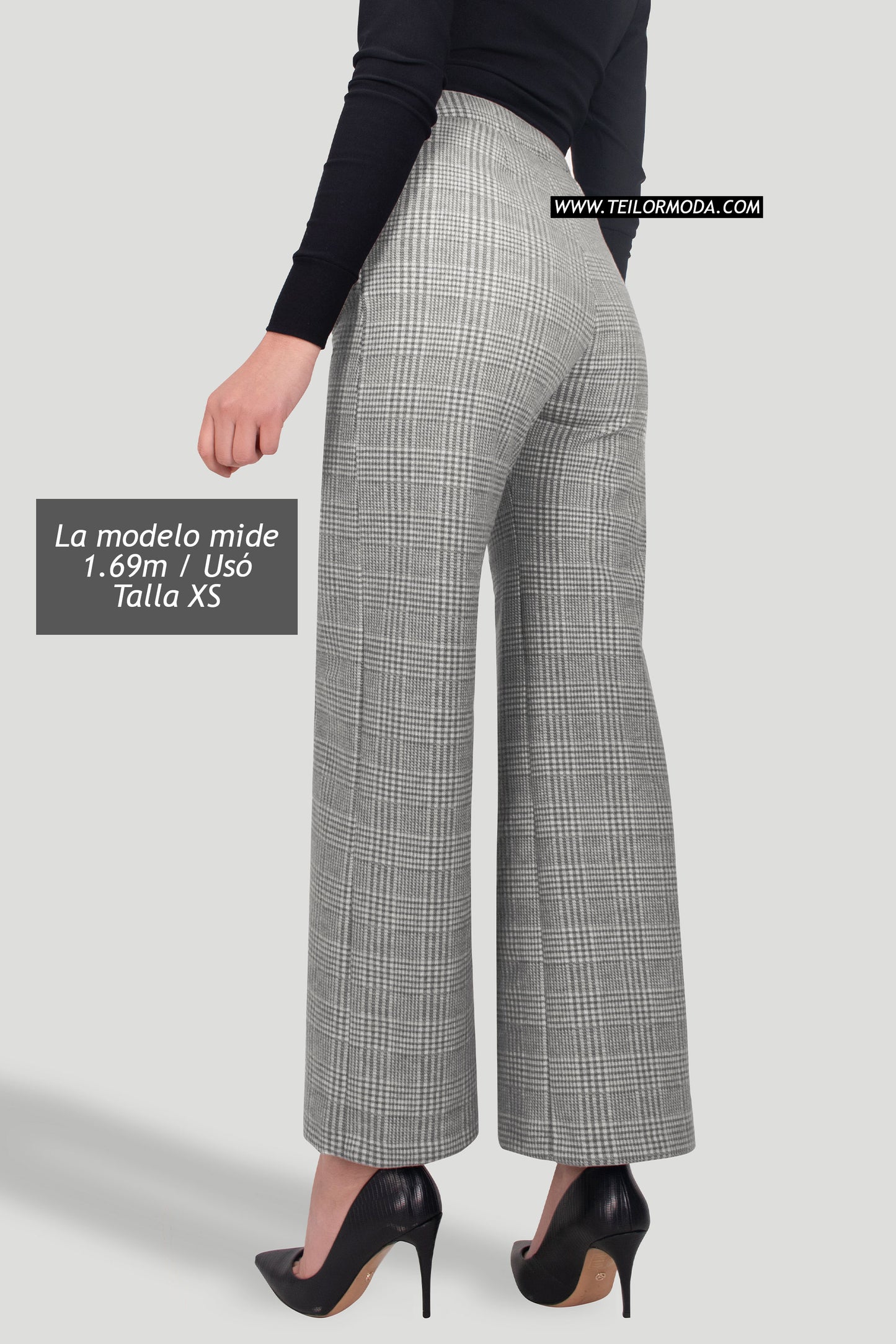 PANTALON DE PAÑO ALICIA GRIS