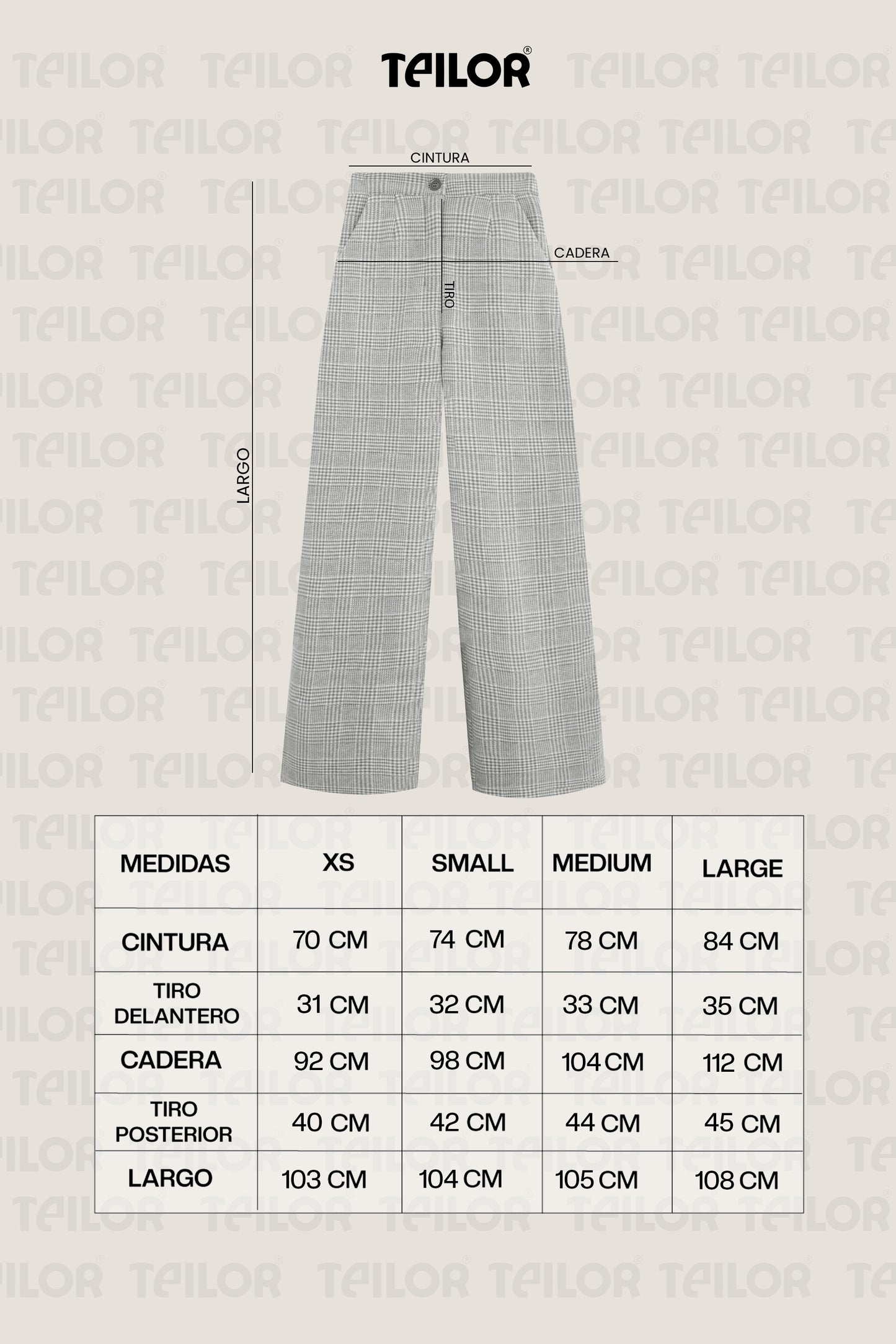 PANTALON DE PAÑO ALICIA GRIS