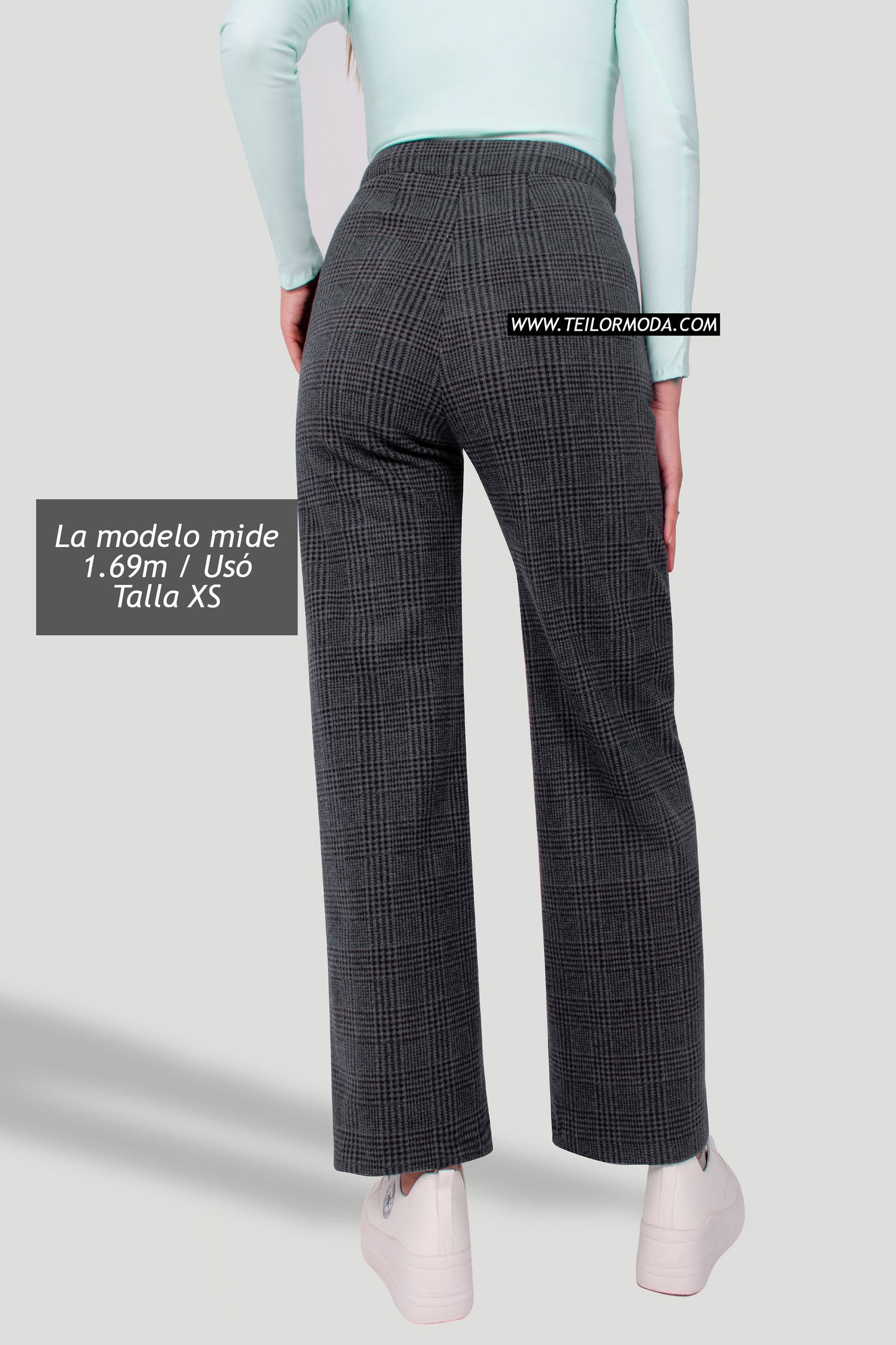 PANTALON DE PAÑO ALICIA PLOMO