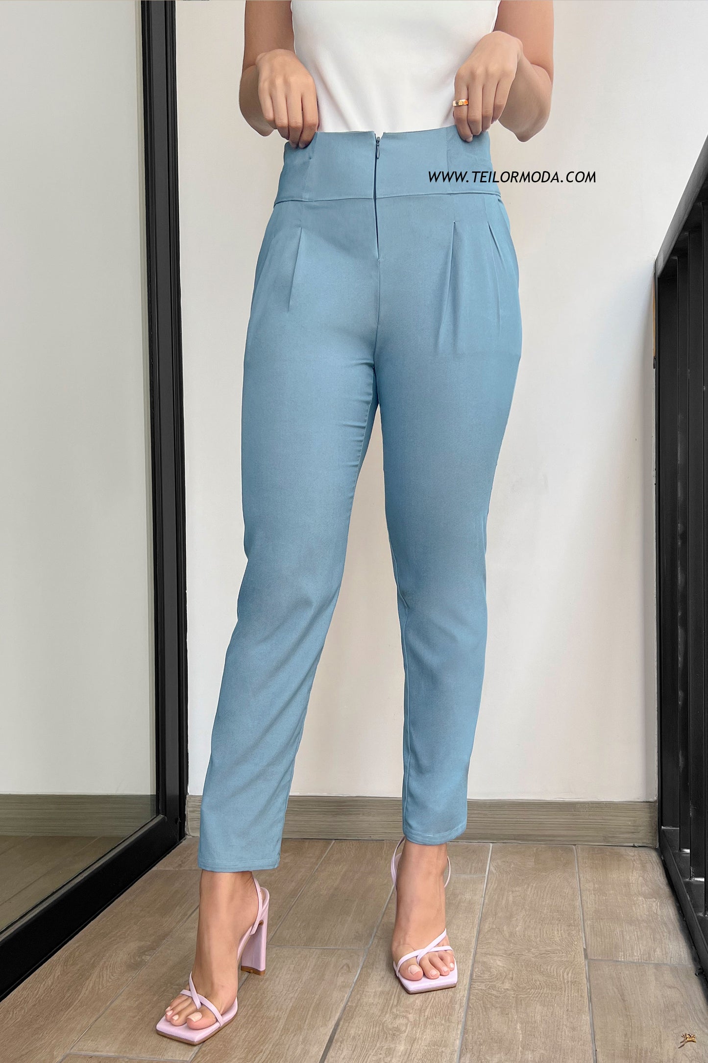 PANTALÓN CHAMBRAY KRISTINA ACERO