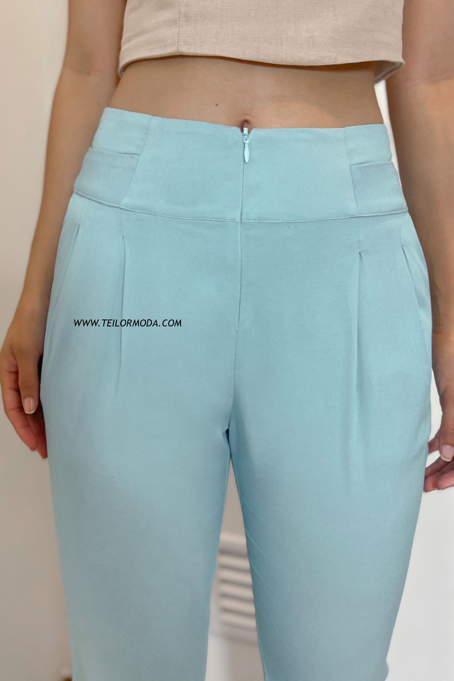 PANTALÓN CHAMBRAY KRISTINA CELESTE