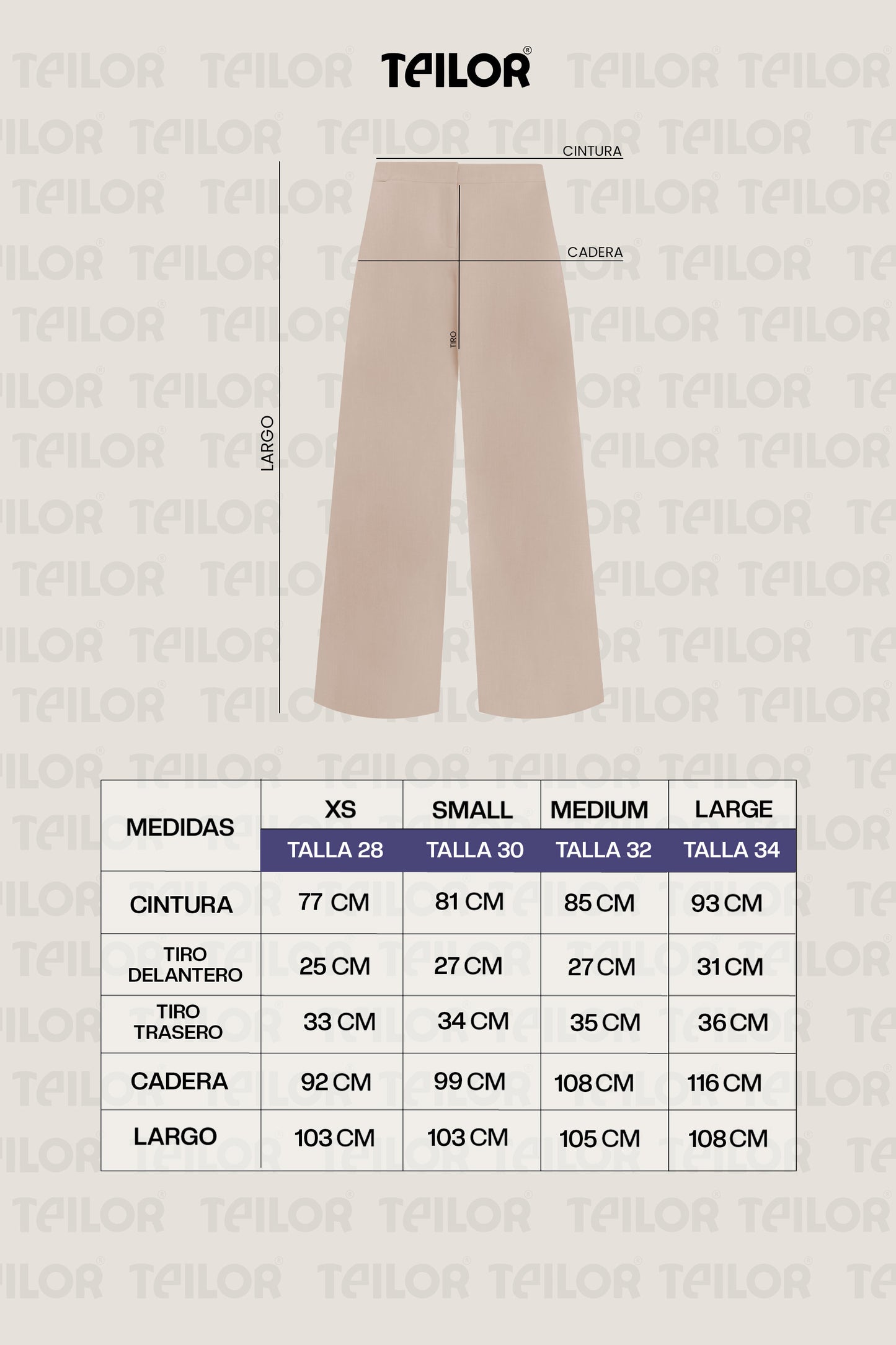 PANTALÓN PALAZZO CLOE BEIGE