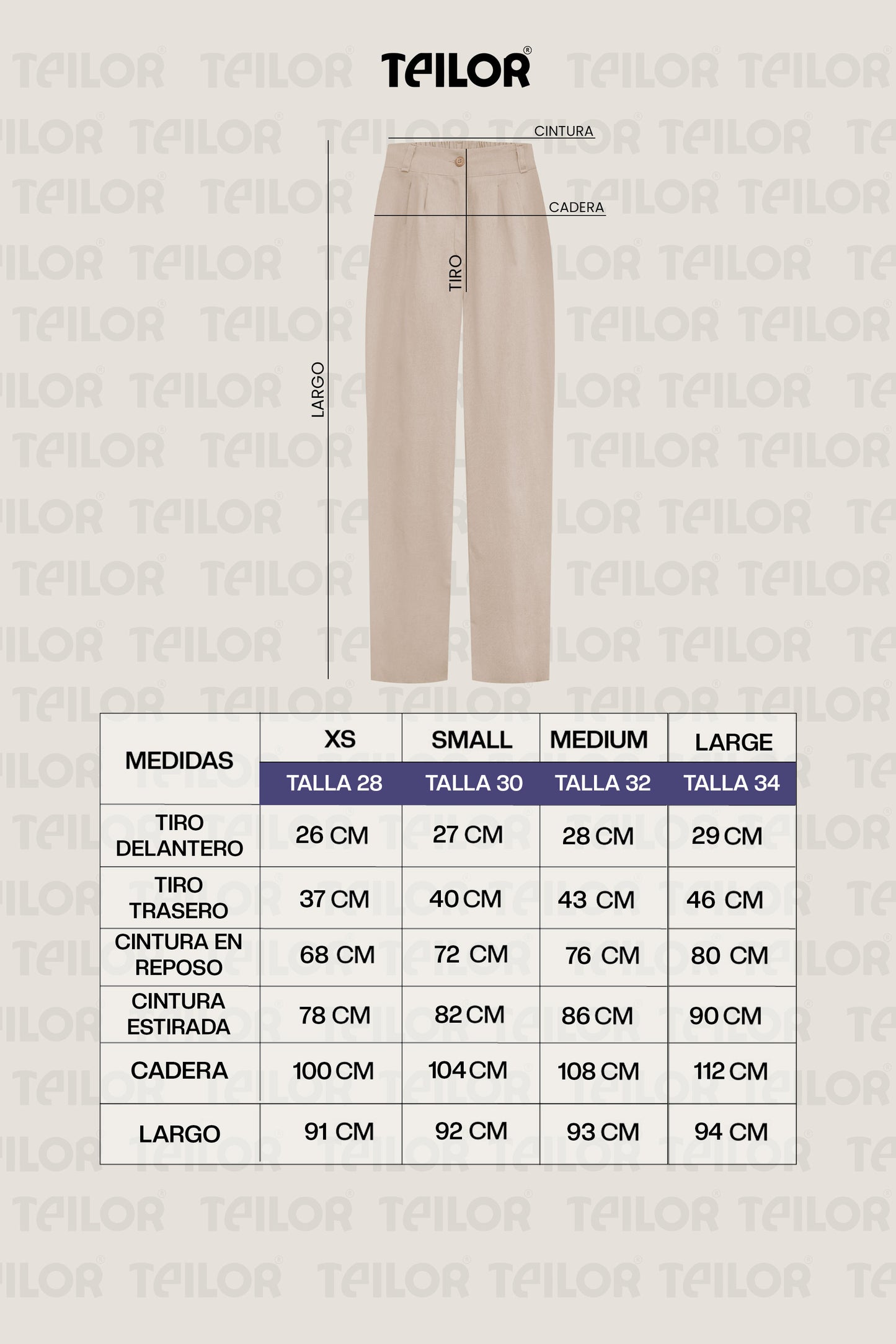 PANTALÓN DE LINO AMANDA BEIGE