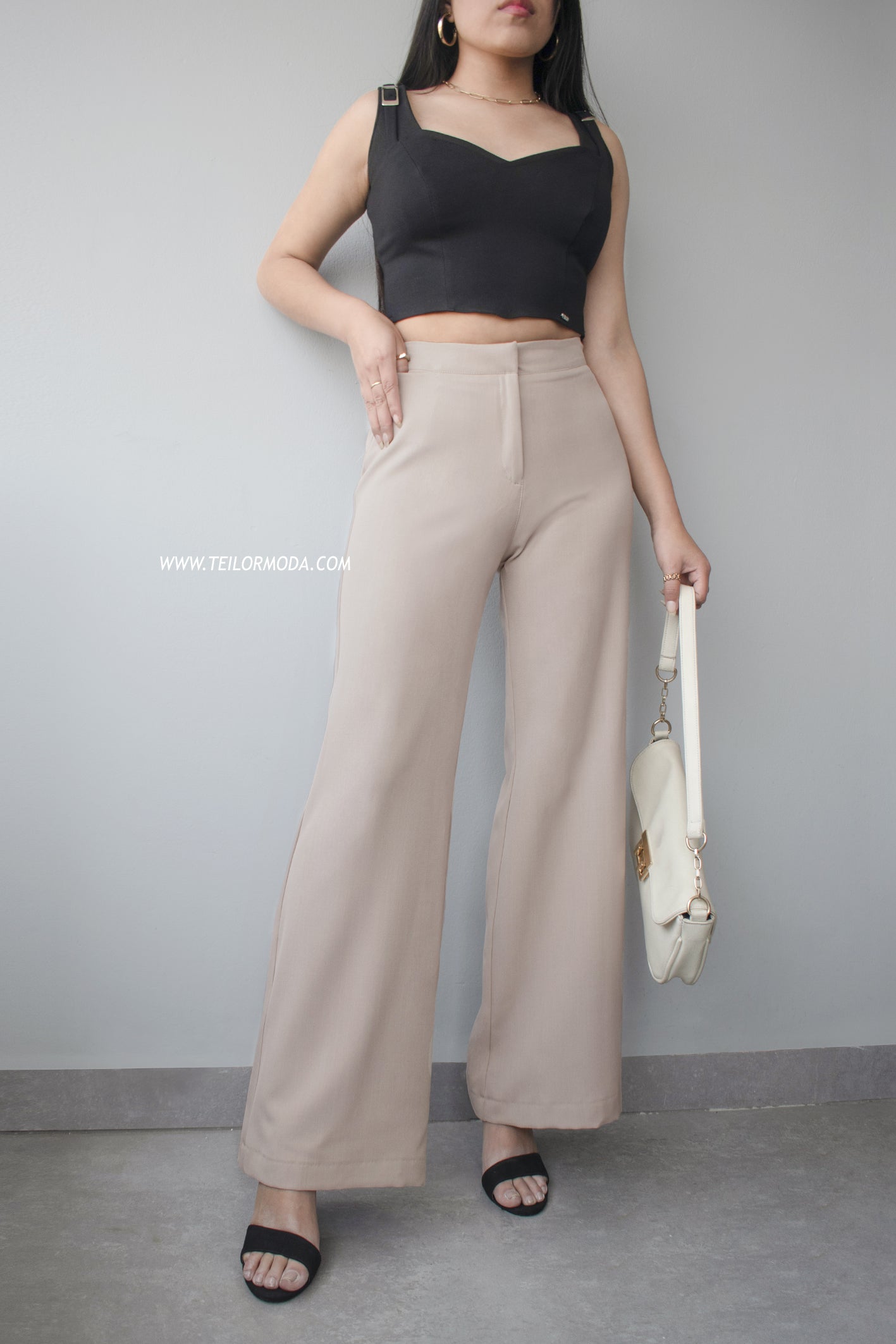PANTALÓN PALAZZO CLOE BEIGE