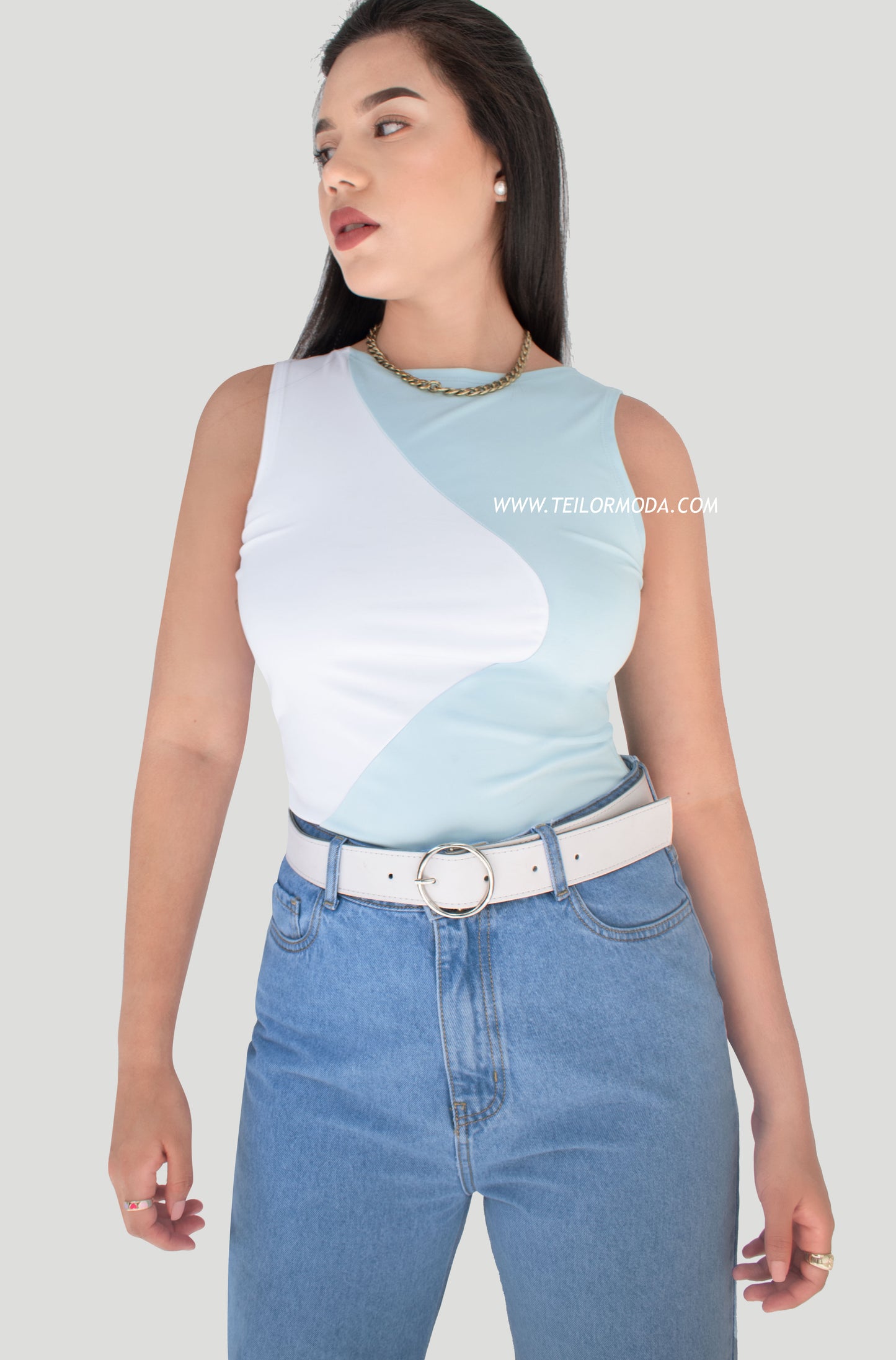 POLO JAUNE CELESTE