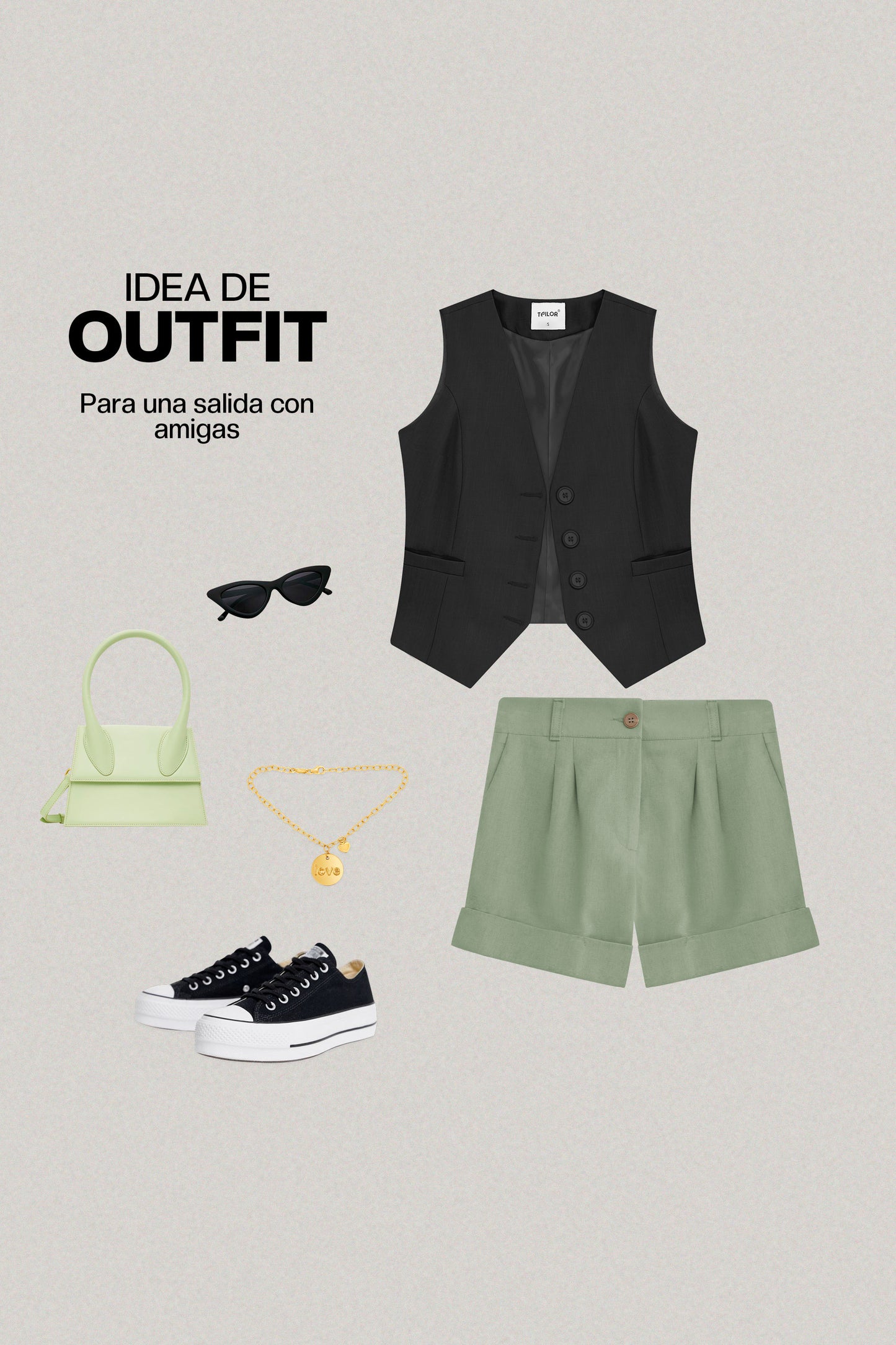 SHORT DE LINO AMANDA VERDE
