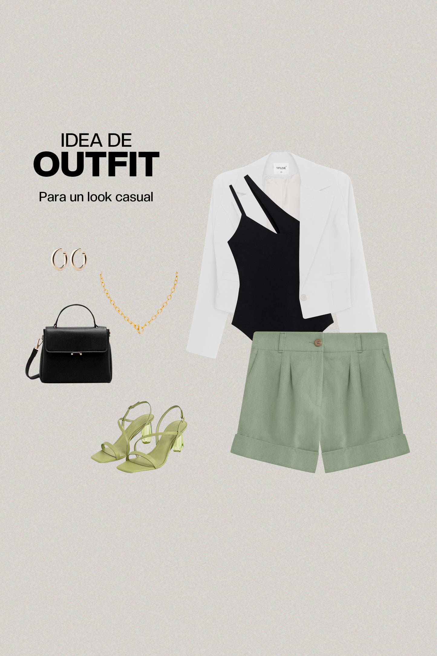 SHORT DE LINO AMANDA VERDE