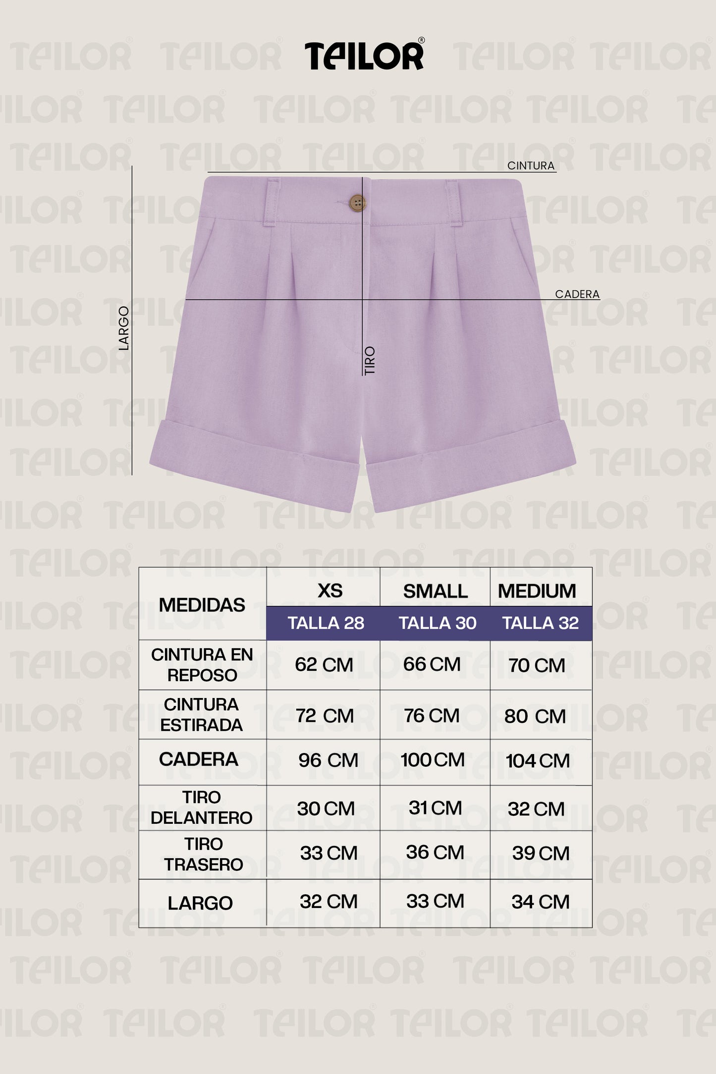 SHORT DE LINO AMANDA LILA