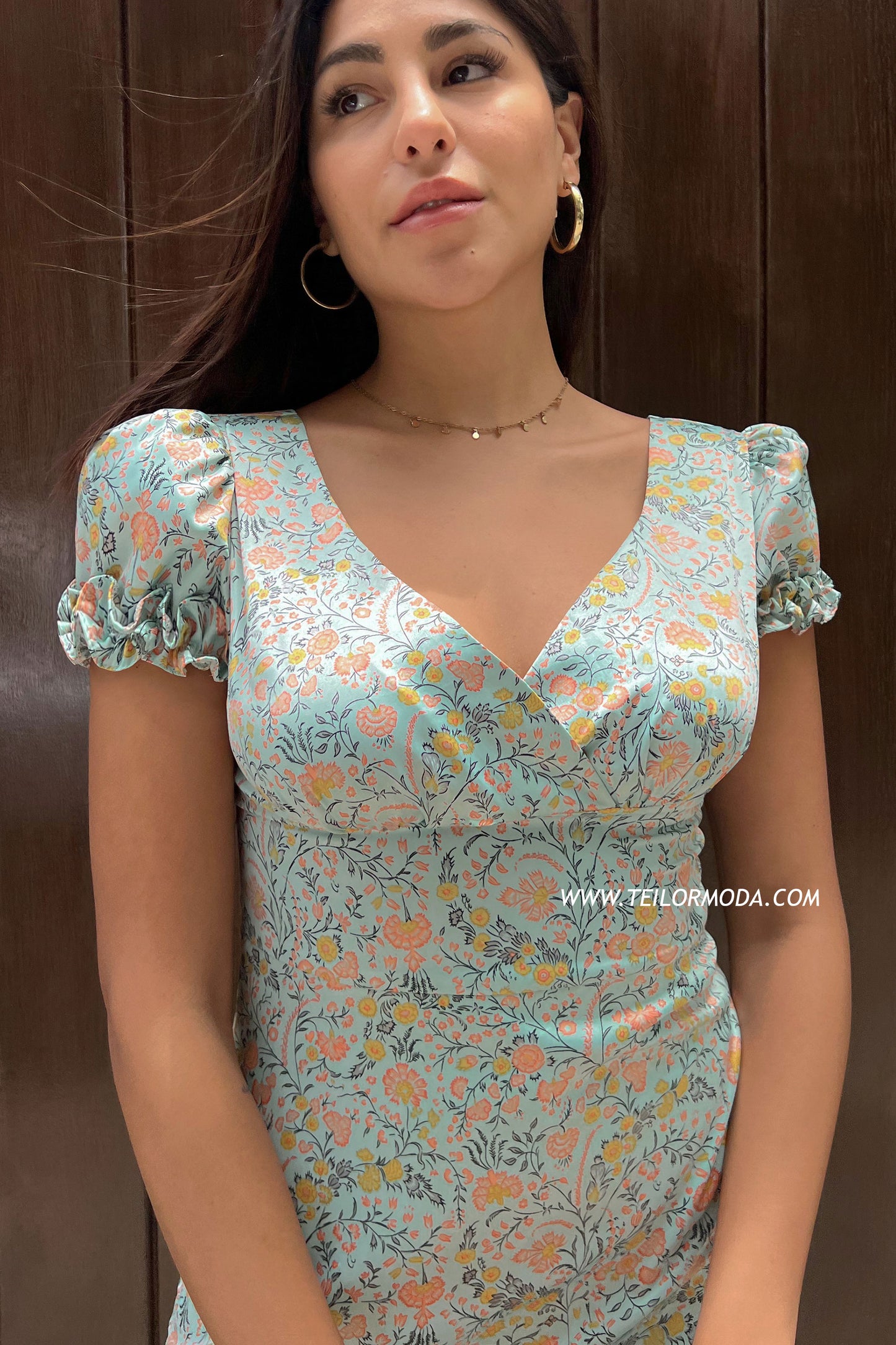 VESTIDO ANGELINA CELESTE